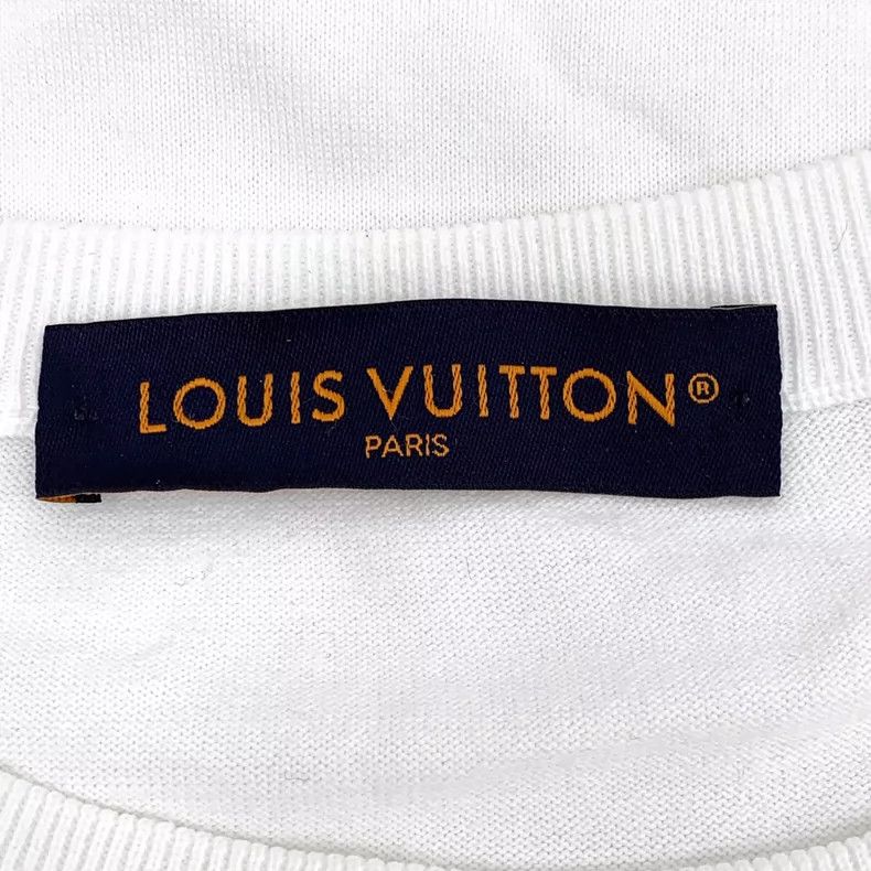 Louis Vuitton Louis Vuitton 24 white monogrammed cotton crew neck short Size US XL / EU 56 / 4 - 5 Thumbnail