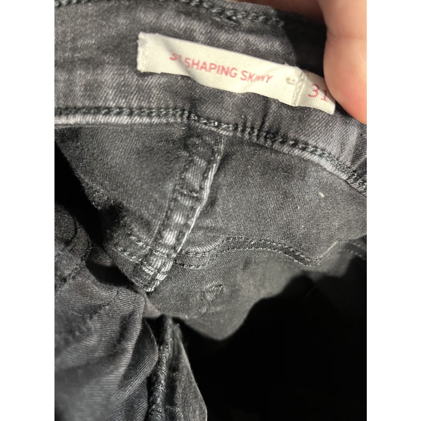 Levi's Levi’s 311 Shaping Skinny Black 31x30 Jeans Women Slimming Pockets Denim 311 Retro 80s 90s Size 24" / US 00 / IT 34 - 5 Thumbnail