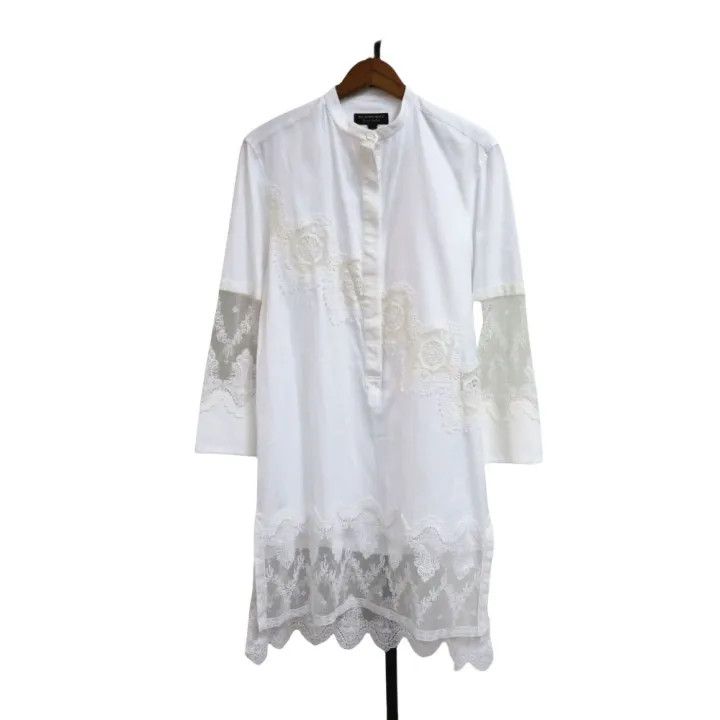 Burberry Burberry Lace Detail Casual Dress 0079 Size XS / US 0-2 / IT 36-38 - 1 Thumbnail
