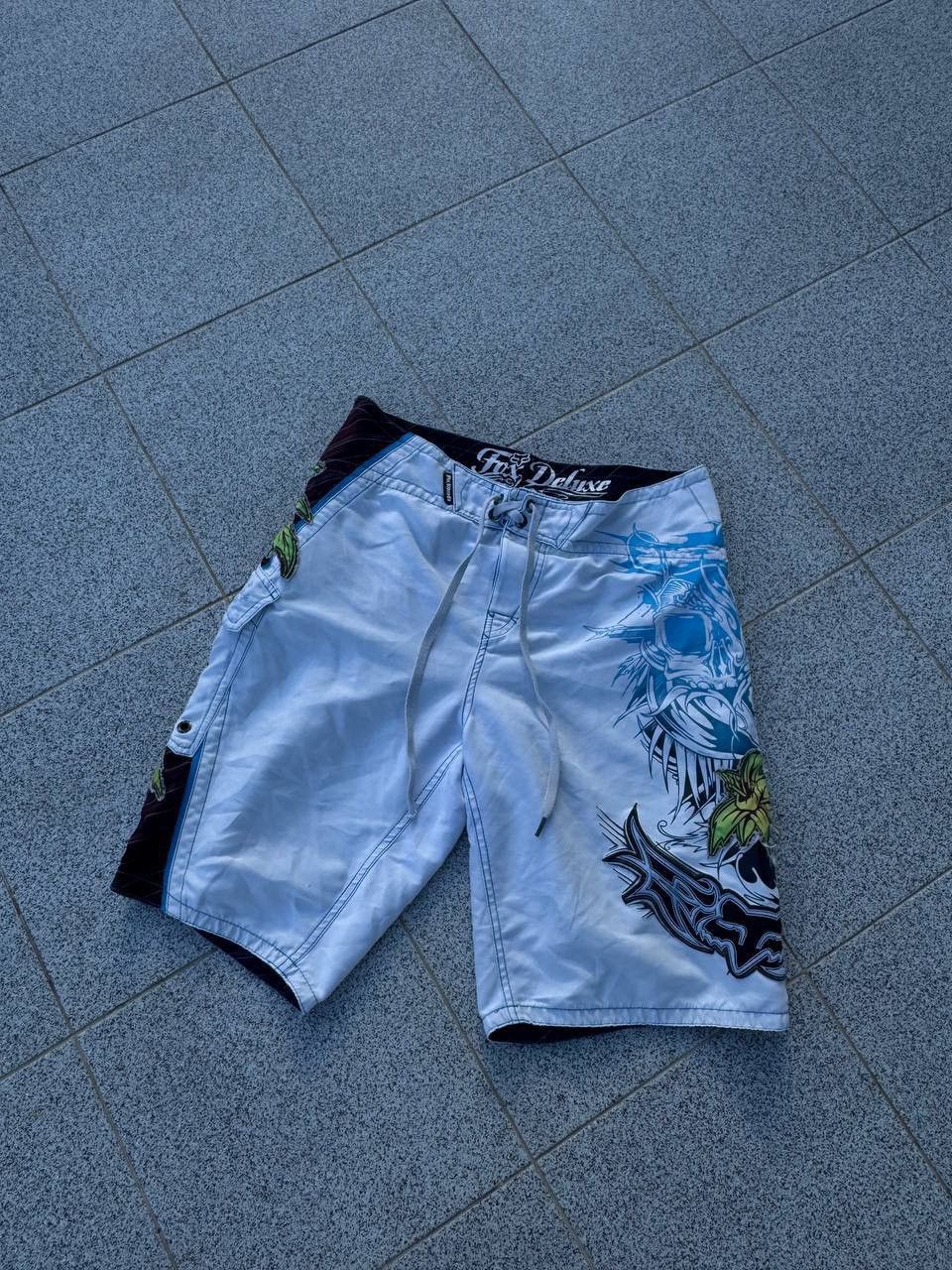 Fox Racing Vintage Fox Racing Deluxe Boardshorts Y2K Surf & Streetwear) Size US 32 / EU 48 - 1 Thumbnail
