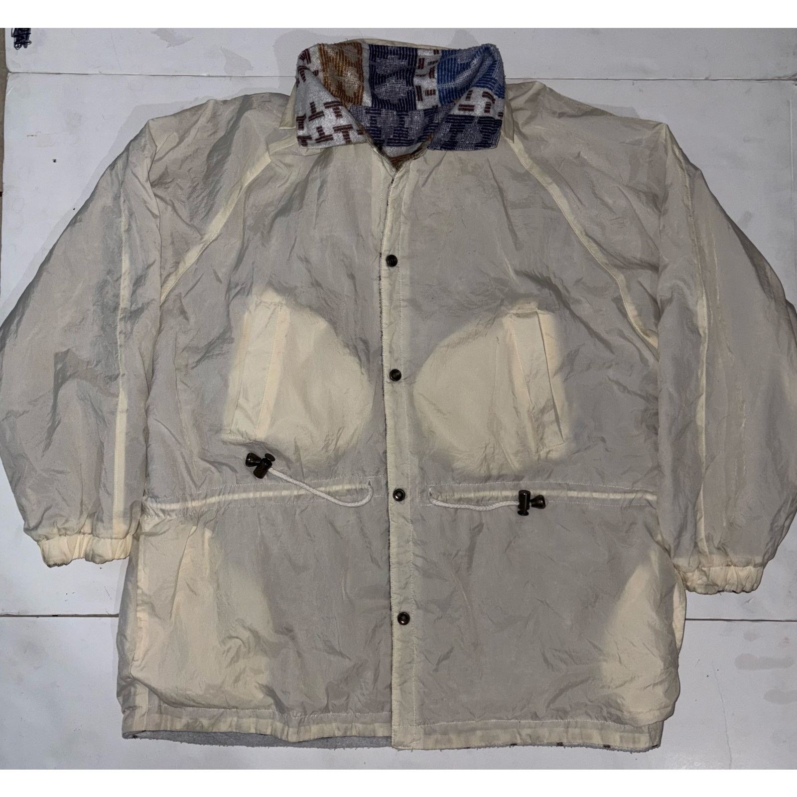 Other Vintage Reversible jacket Aztec pattern XL button up Size XL / US 12-14 / IT 48-50 - 4 Thumbnail