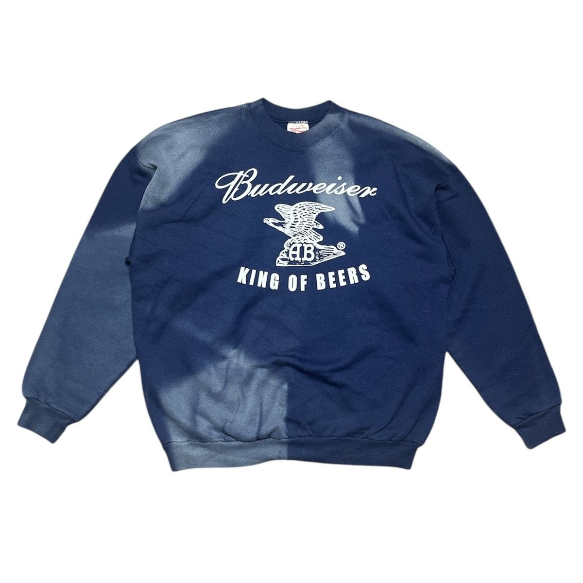 Budweiser × Vintage thrashed 90s budweiser king of beers sweatshirt Size US XL / EU 56 / 4 - 1 Thumbnail