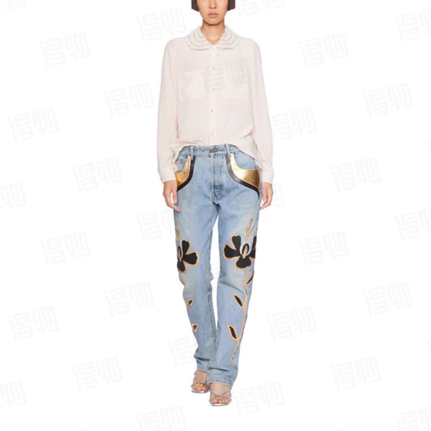 Miu Miu MIU MIU 38 Shirt - Breathable Summer, Structured Collar Size XS / US 0-2 / IT 36-38 - 8 Thumbnail