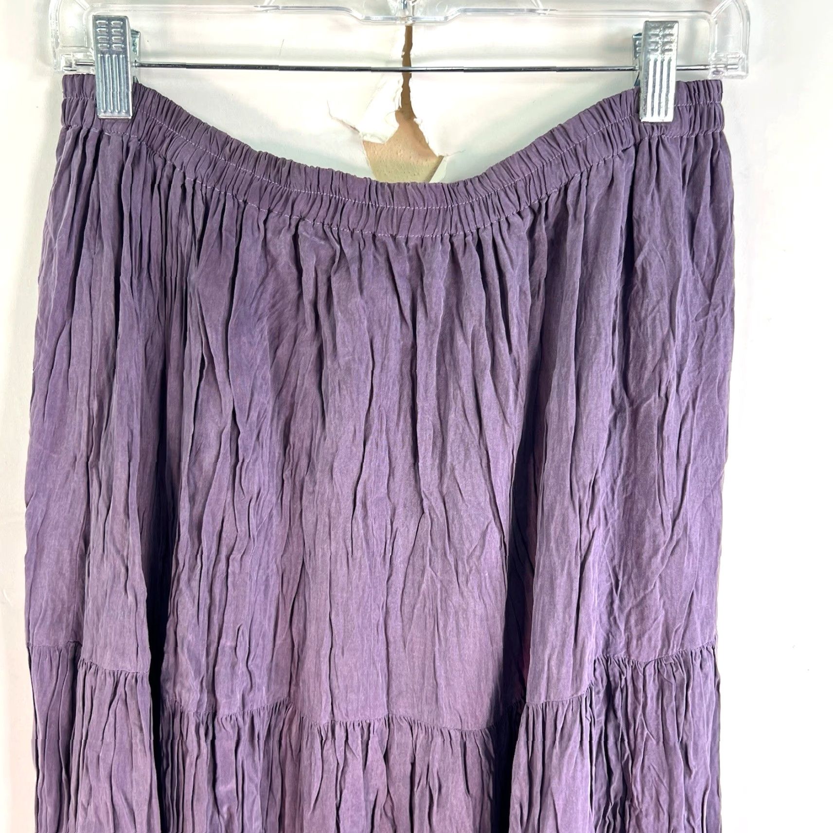 Doublet VINTAGE Double D Ranch Broom Maxi Skirt Women M Purple Embroidered Pleated Southwestern Cowboy Size 32" / US 10 / IT 46 - 2 Thumbnail