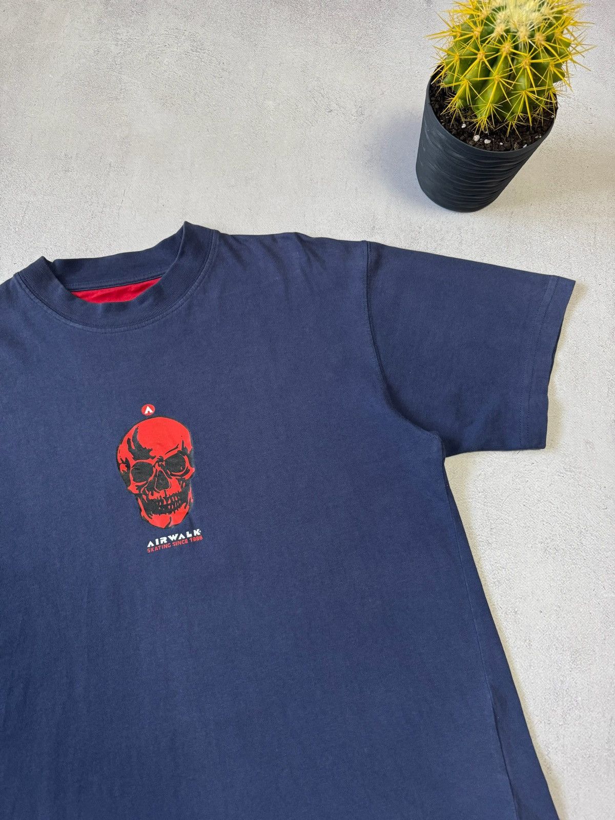 Airwalk × Japanese Brand × Vintage Vintage 90s Airwalk Skateboards T Shirt Tee Skull Rare Y2K Size US L / EU 52-54 / 3 - 6 Thumbnail