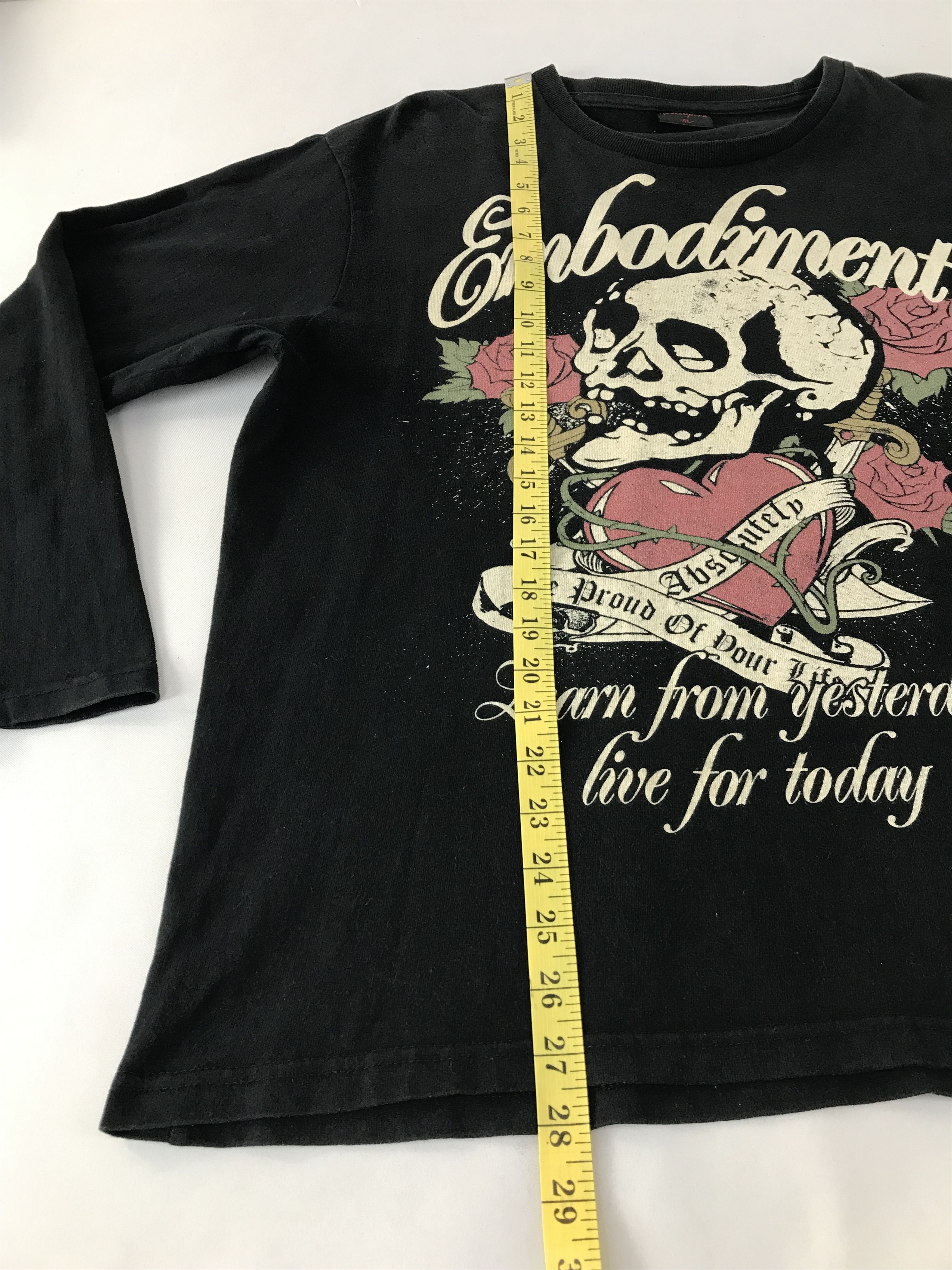Japanese Brand Vintage Space Opera Embodiment Big Logo Skull Long Sleeve Size US L / EU 52-54 / 3 - 12 Thumbnail