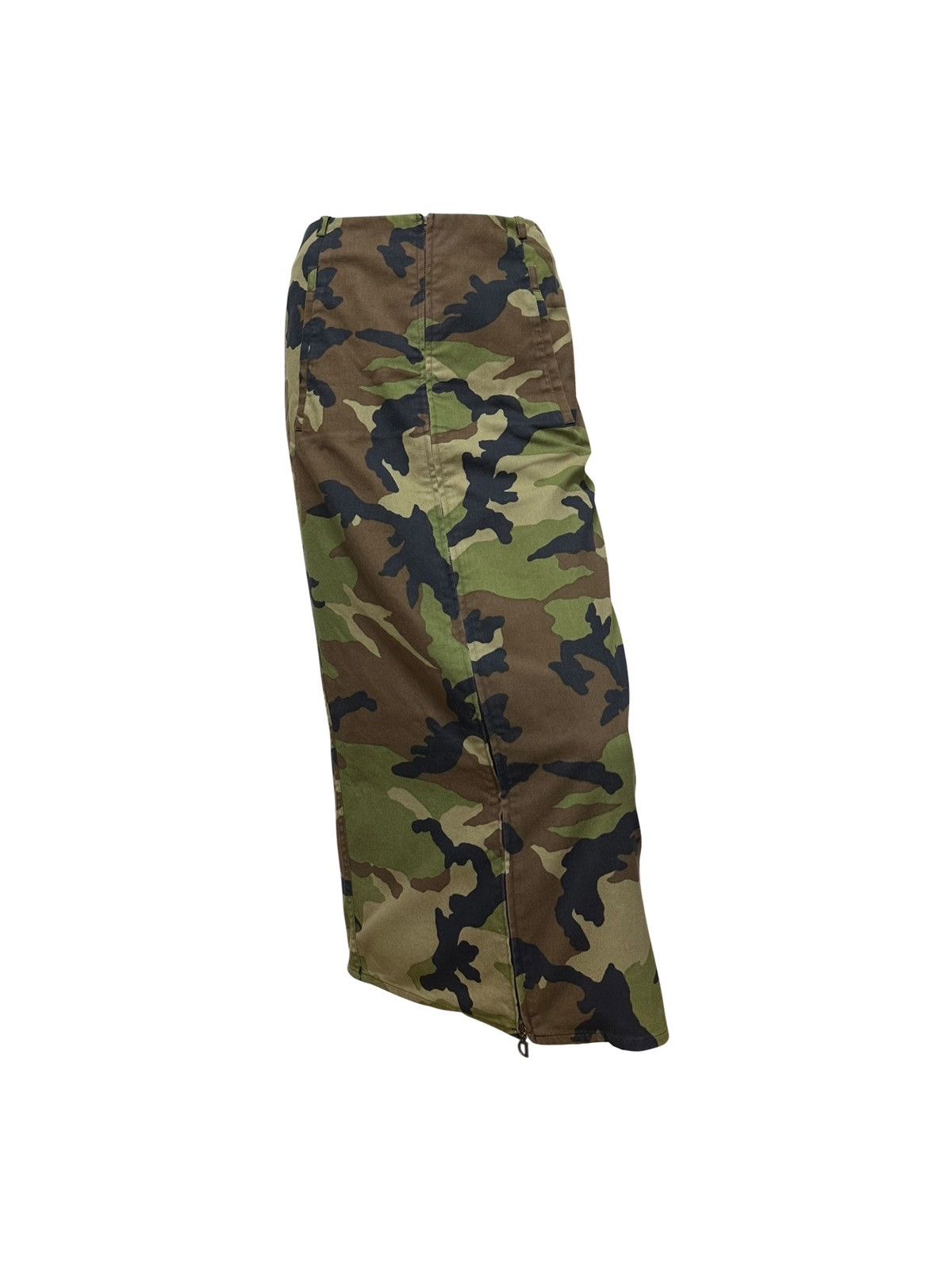 Dior CHRISTIAN DIOR S/S 2001 Camouflage Zip Up Maxi Skirt Size 26" / US 2 / IT 38 - 1 Thumbnail