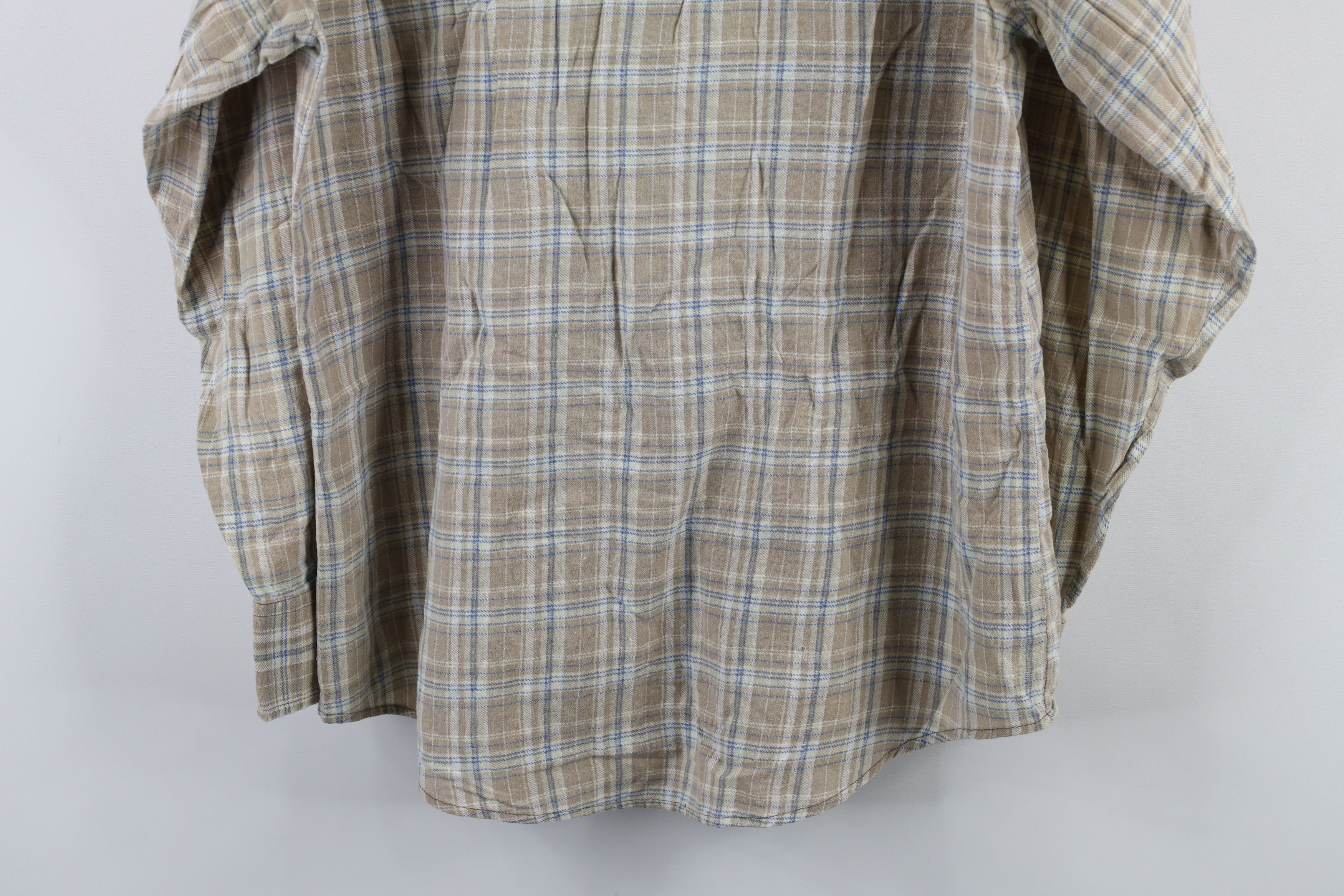 Vintage Vintage 90s Streetwear Flannel Collared Button Shirt Plaid Size M / US 6-8 / IT 42-44 - 15 Thumbnail