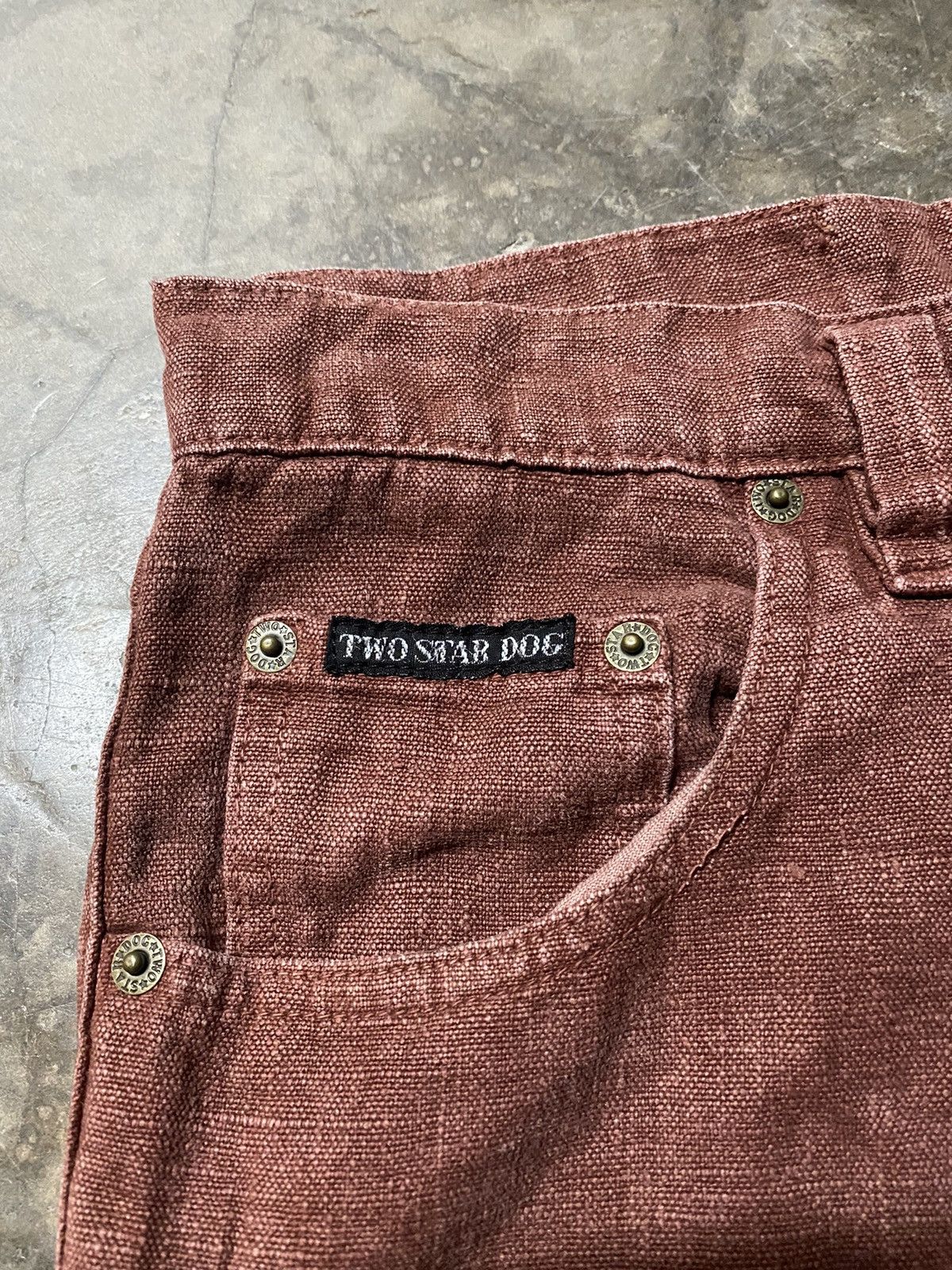 Vintage Rare Vintage USA Two Star Dog 100% Hemp Balloons Jeans Size US 34 / EU 50 - 2 Thumbnail
