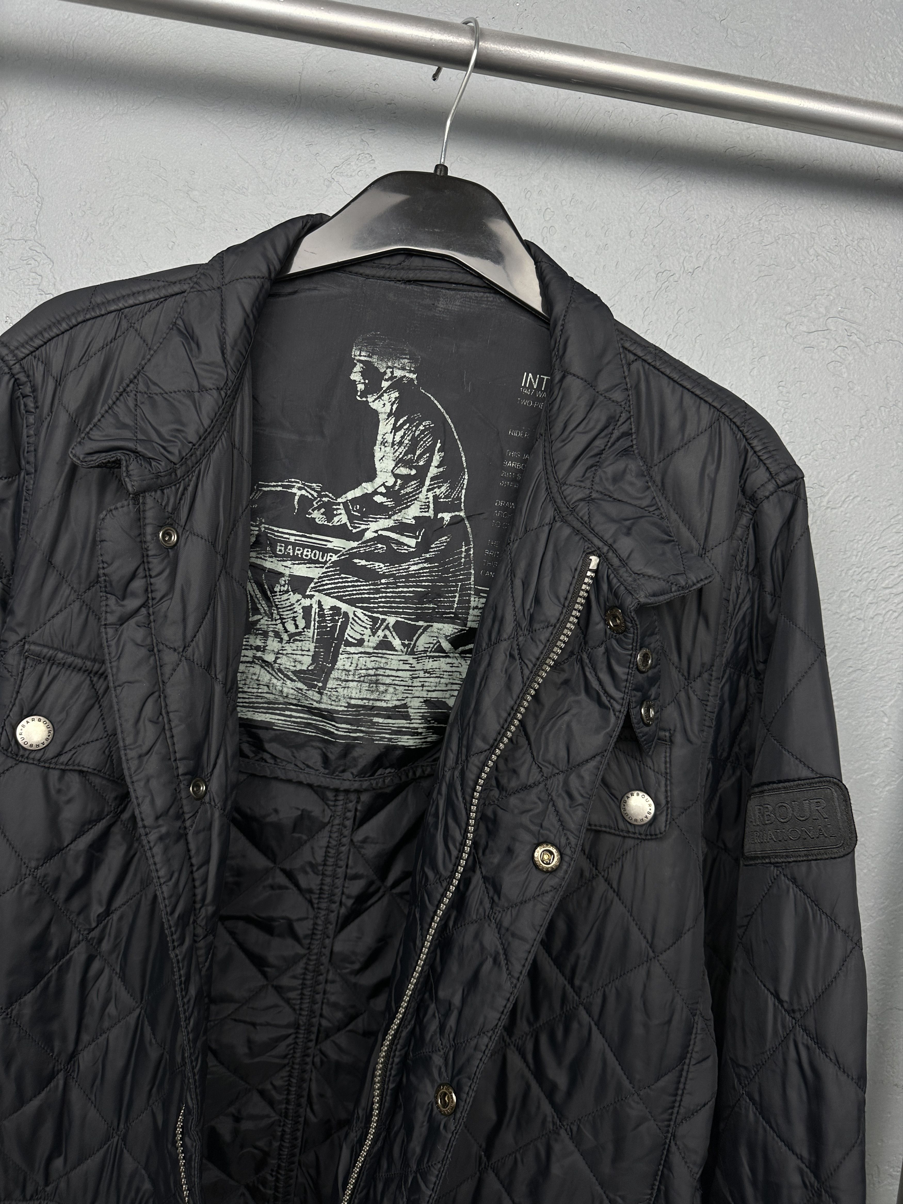 Barbour Barbour International Ariel Mens Quilted Jacket Size US L / EU 52-54 / 3 - 2 Thumbnail