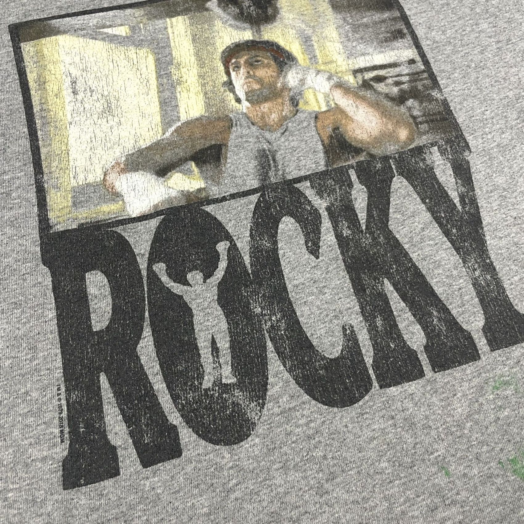 Thrasher Rocky Shirt Adult Medium Gray T-Shirt Crew Neck Short Sleeve Cotton Mens Distressed Graphic Print Sports Movie Boxe... Size US M / EU 48-50 / 2 - 4 Thumbnail