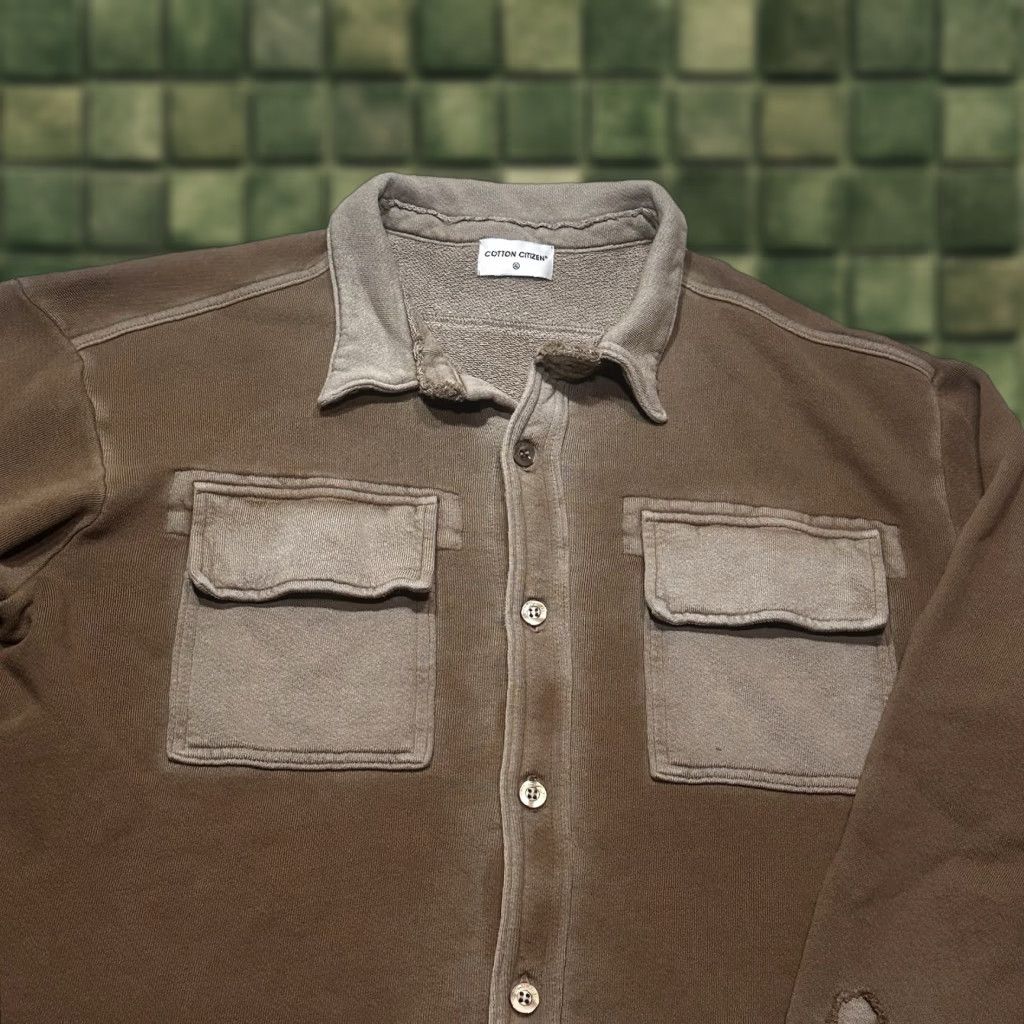 Vintage NWOT Cotton Citizen Bronx Button Up Shirt Jacket Shacket Mens XL Brown Size US XL / EU 56 / 4 - 1 Thumbnail