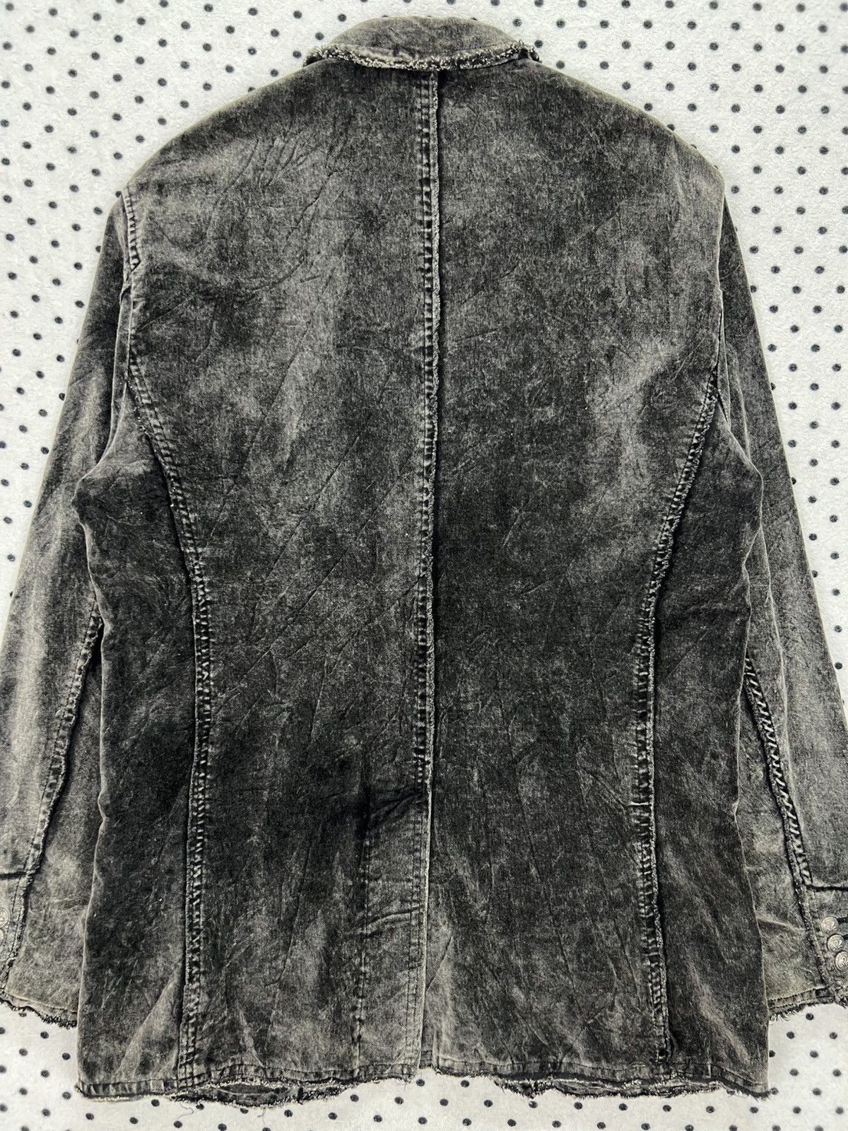 Japanese Brand Create Barefoot Raw Edge Velvet Jacket Size US M / EU 48-50 / 2 - 4 Thumbnail