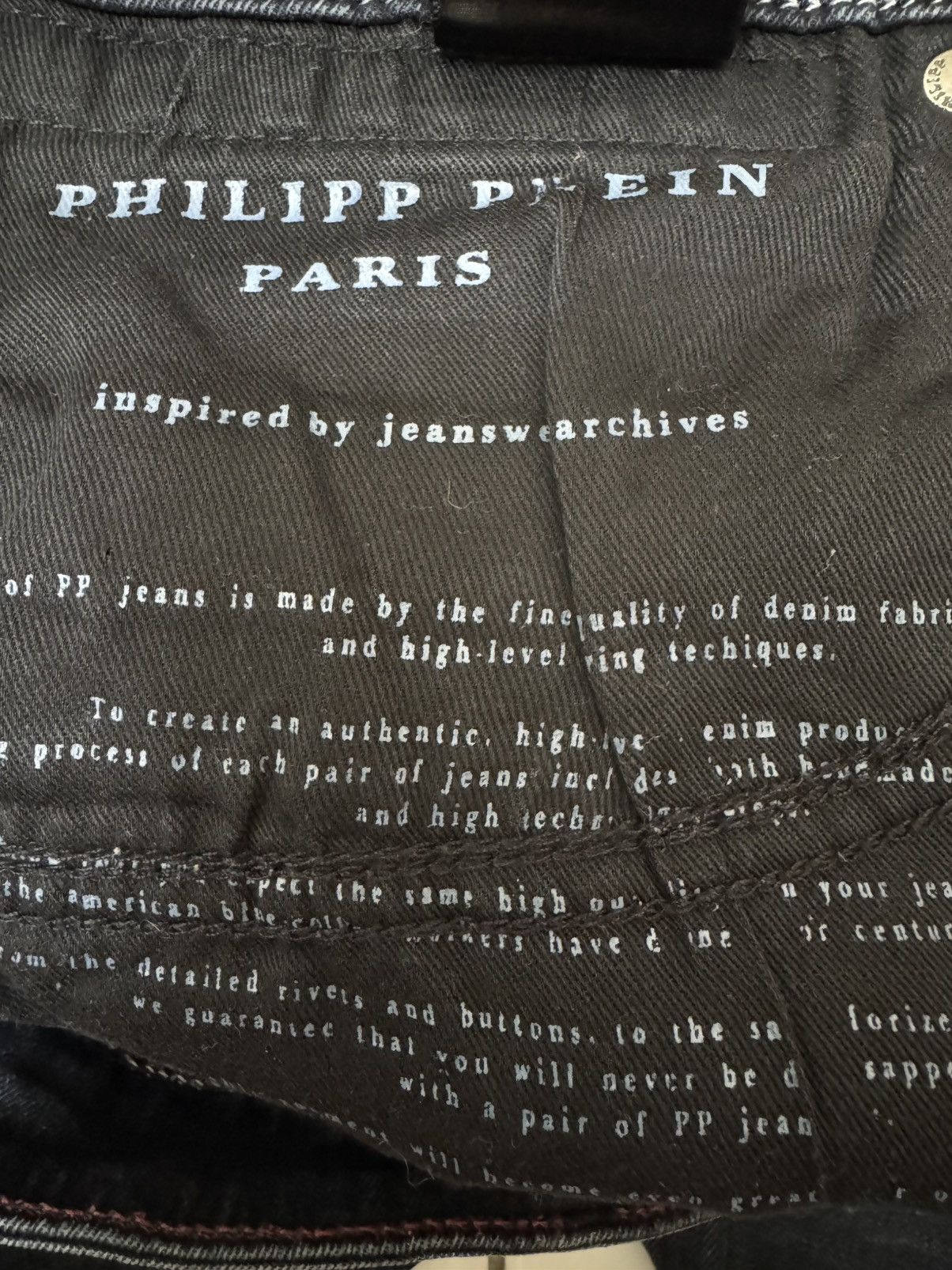 Philipp Plein Philipp Plein men's blue stretch-cotton denim jeans Size US 32 / EU 48 - 6 Thumbnail