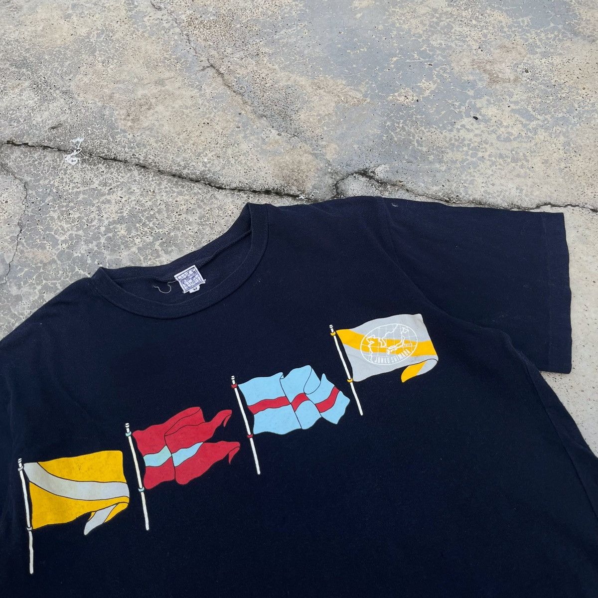 Junko Shimada Junko Shimada Japanese Designer Nice Flag Graphic Design Tee Size US M / EU 48-50 / 2 - 2 Thumbnail