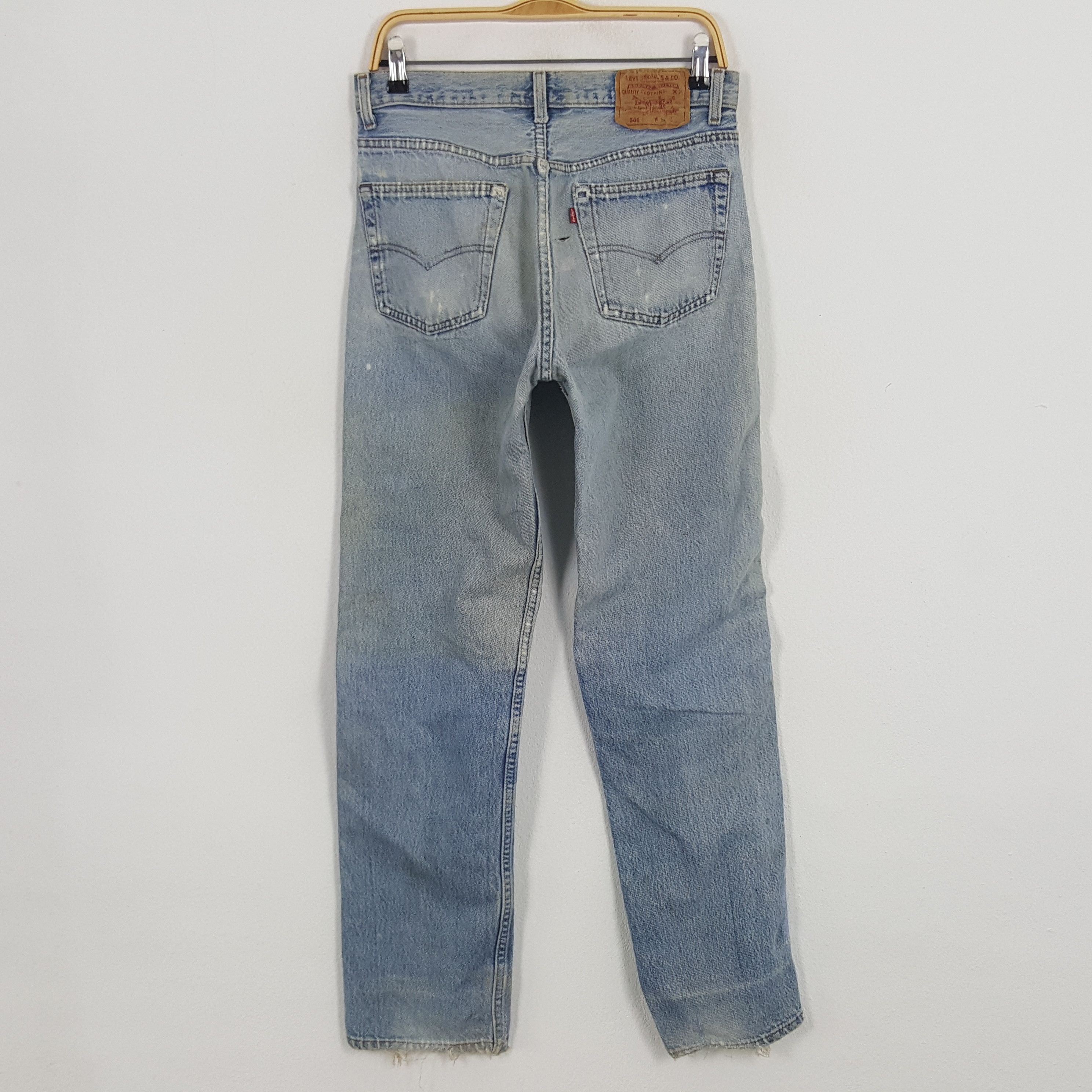 Levi's × Vintage Vintage Levi's 501 Distressed Style Denim Jeans Size US 30 / EU 46 - 4 Thumbnail