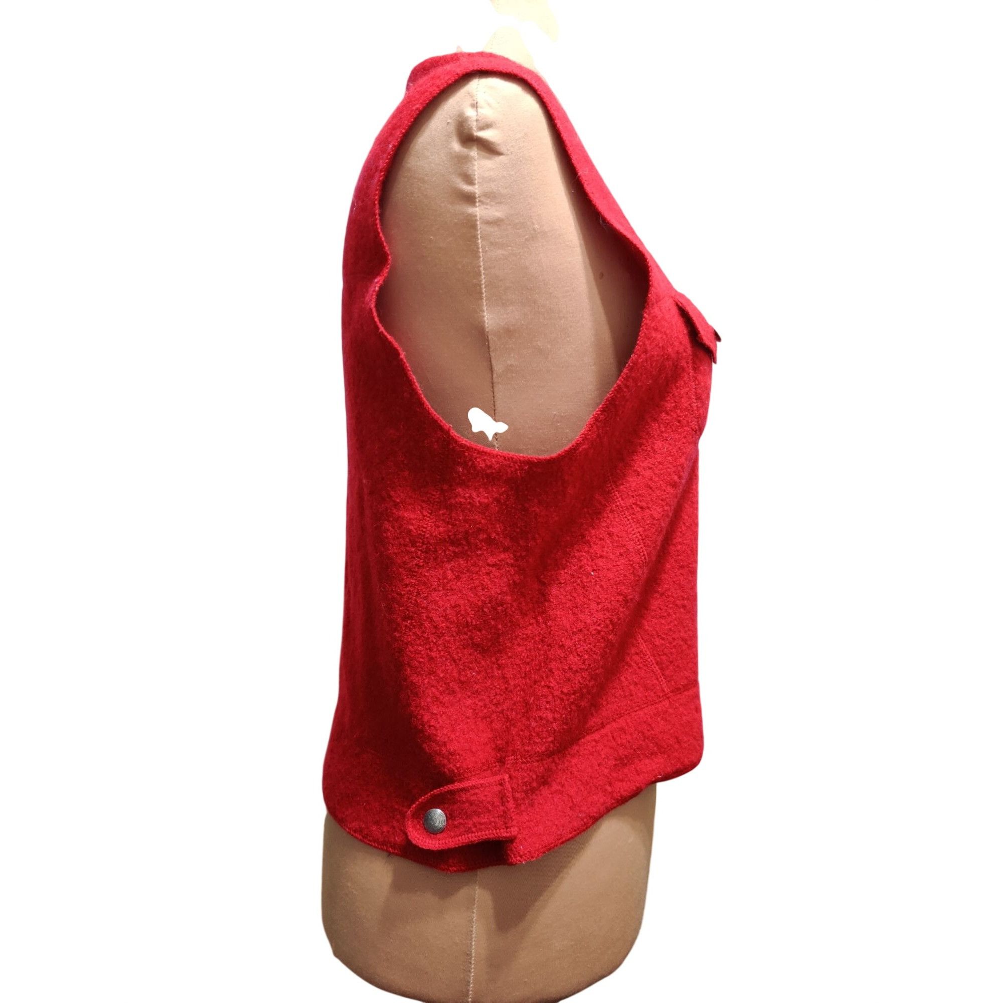 Great Northwest Vintage Great Northwest XL Red Wool Vest Button Front Wester Size XL / US 12-14 / IT 48-50 - 8 Thumbnail