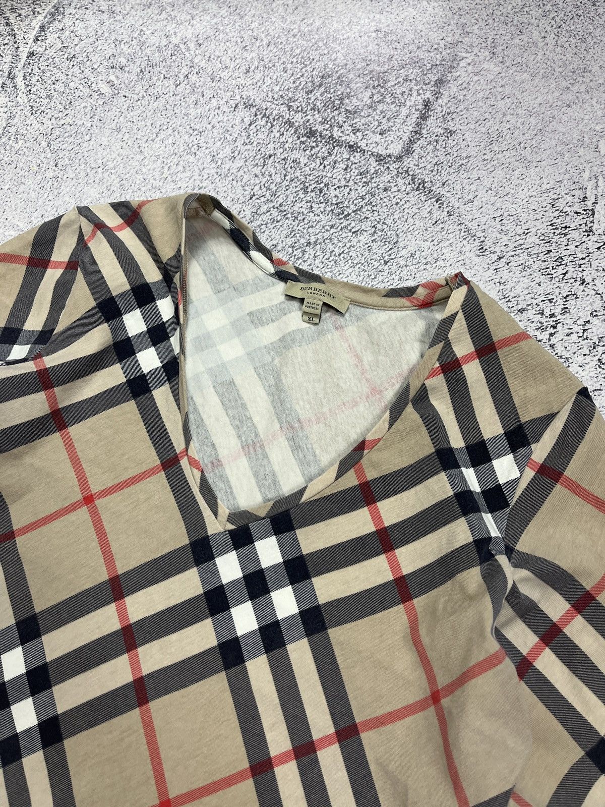 Burberry Burberry London Nova Check V Neck Long Sleeve Shirt Luxury Size XL / US 12-14 / IT 48-50 - 5 Thumbnail