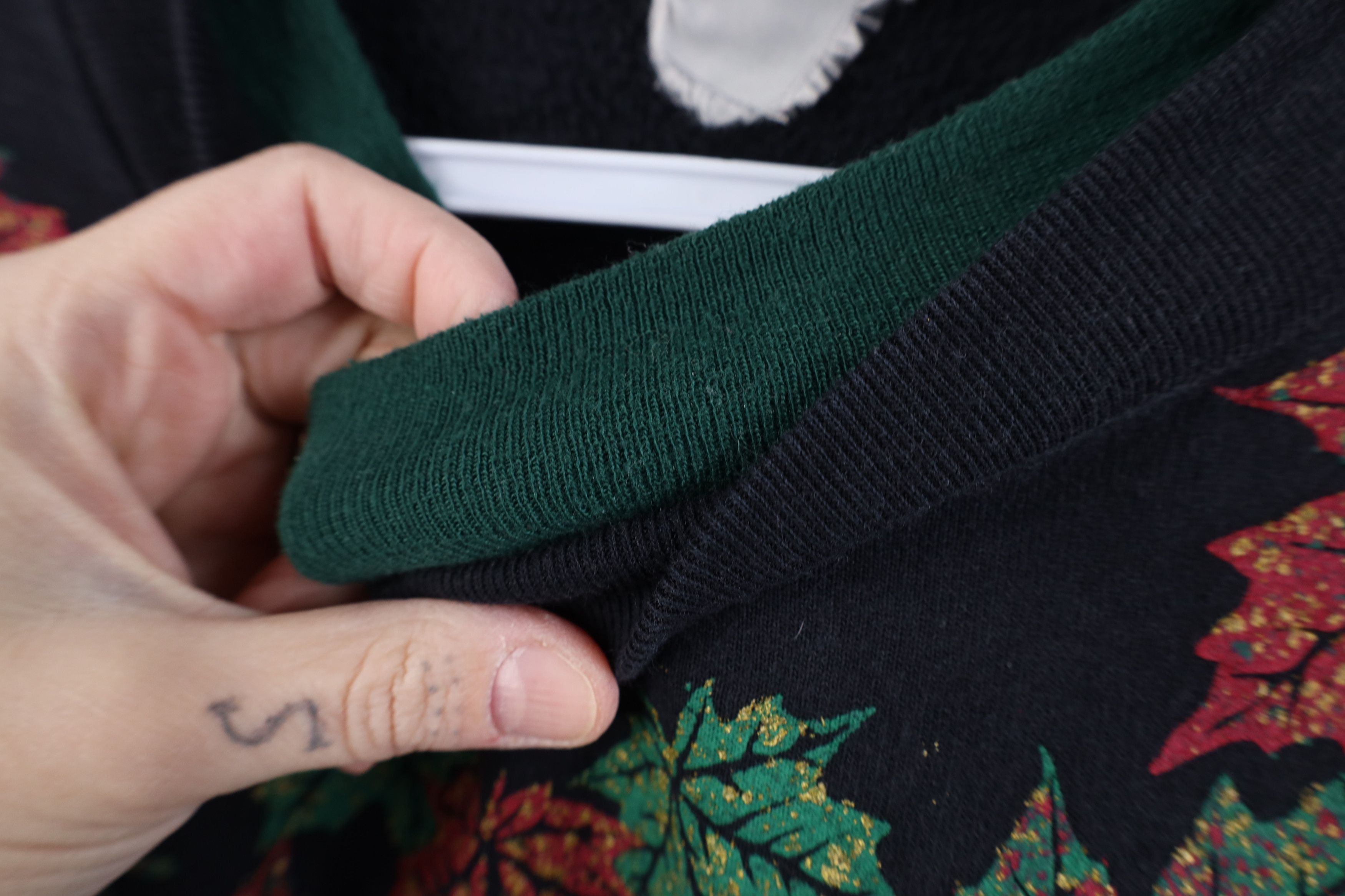 Vintage Vintage 90s Streetwear Fall Leaves Layered Sweatshirt USA Size XL / US 12-14 / IT 48-50 - 7 Thumbnail