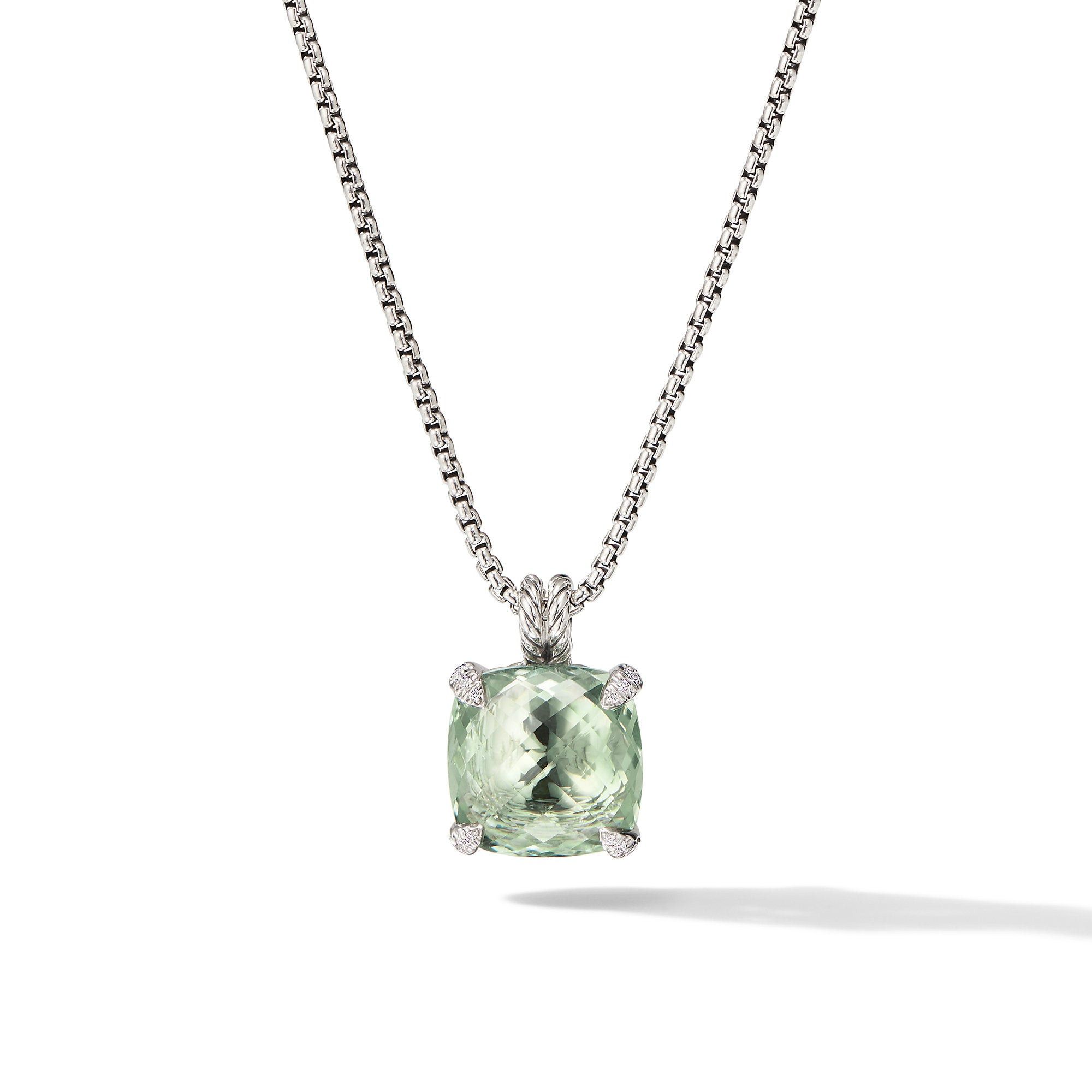 David Yurman o1w1db10526 N12742D Size:9/ Necklace in Silver With Diamond Size ONE SIZE - 1 Thumbnail