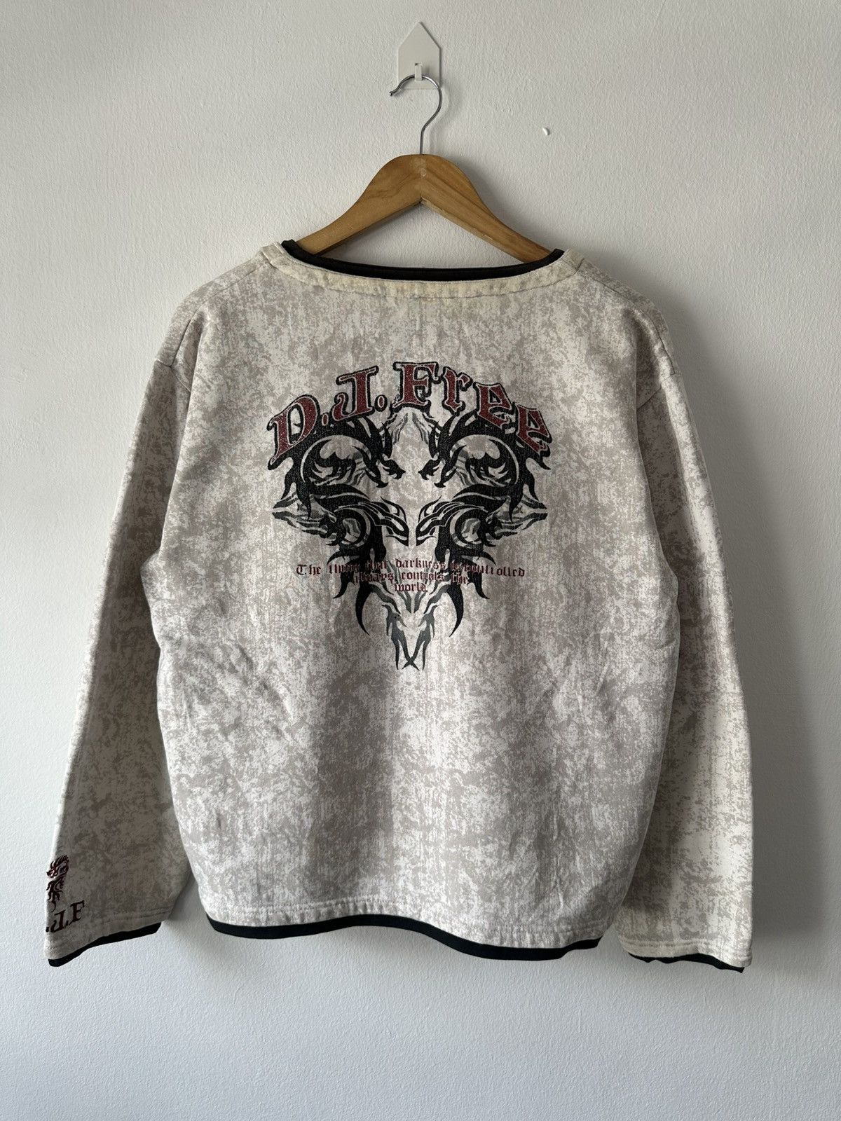 Japanese Brand DJ Free Dragon Affliction Sweatshirt Size US L / EU 52-54 / 3 - 1 Thumbnail