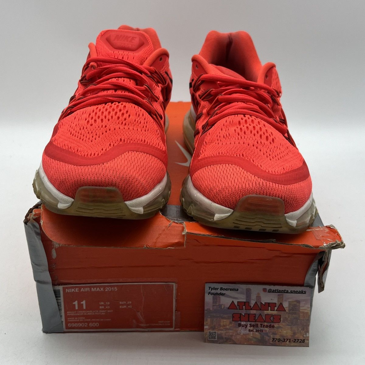 Nike Air max bright crimson Size US 11 / EU 44 - 2 Thumbnail