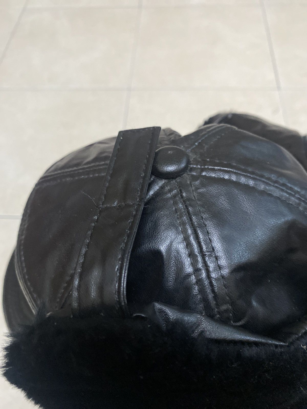 Japanese Brand × Vintage LEATHER TRAPPER HAT WITH EAR WARMER FLAP AIR FORTH AFMDE Size ONE SIZE - 15 Thumbnail