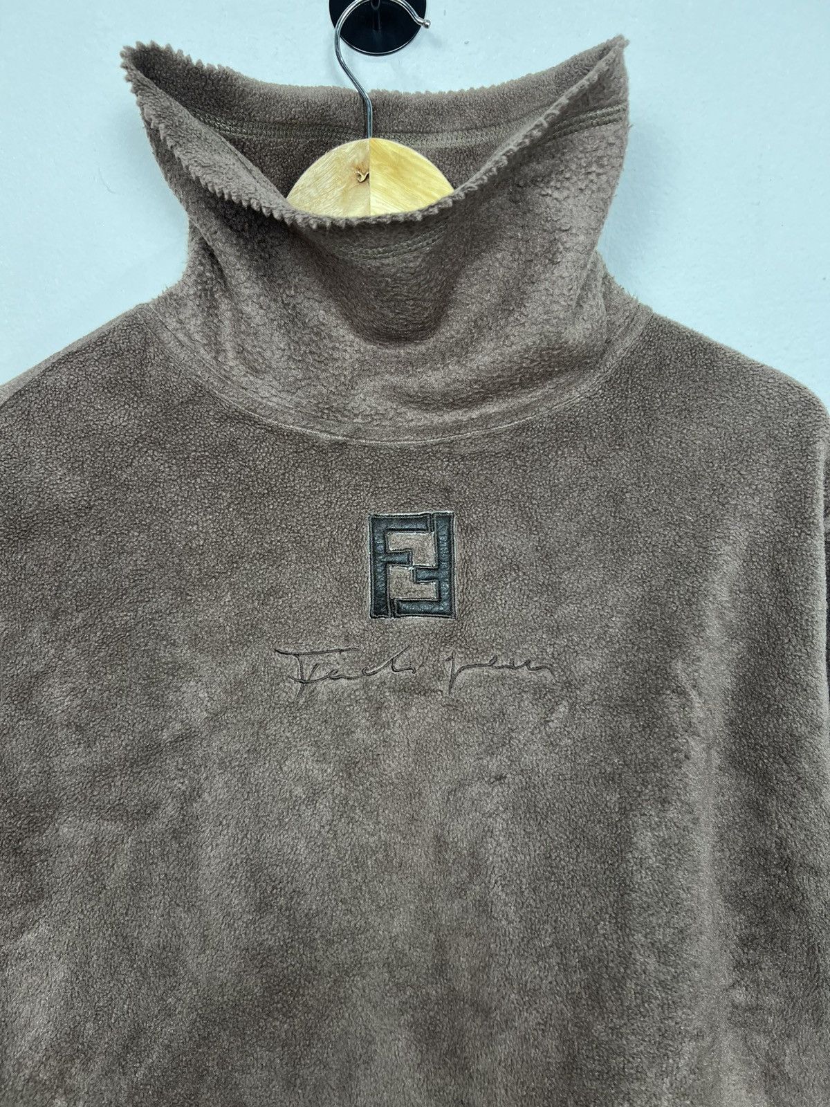Fendi Vintage Fendi Jeans "Antistress" Fleece Pullover Size US M / EU 48-50 / 2 - 3 Thumbnail