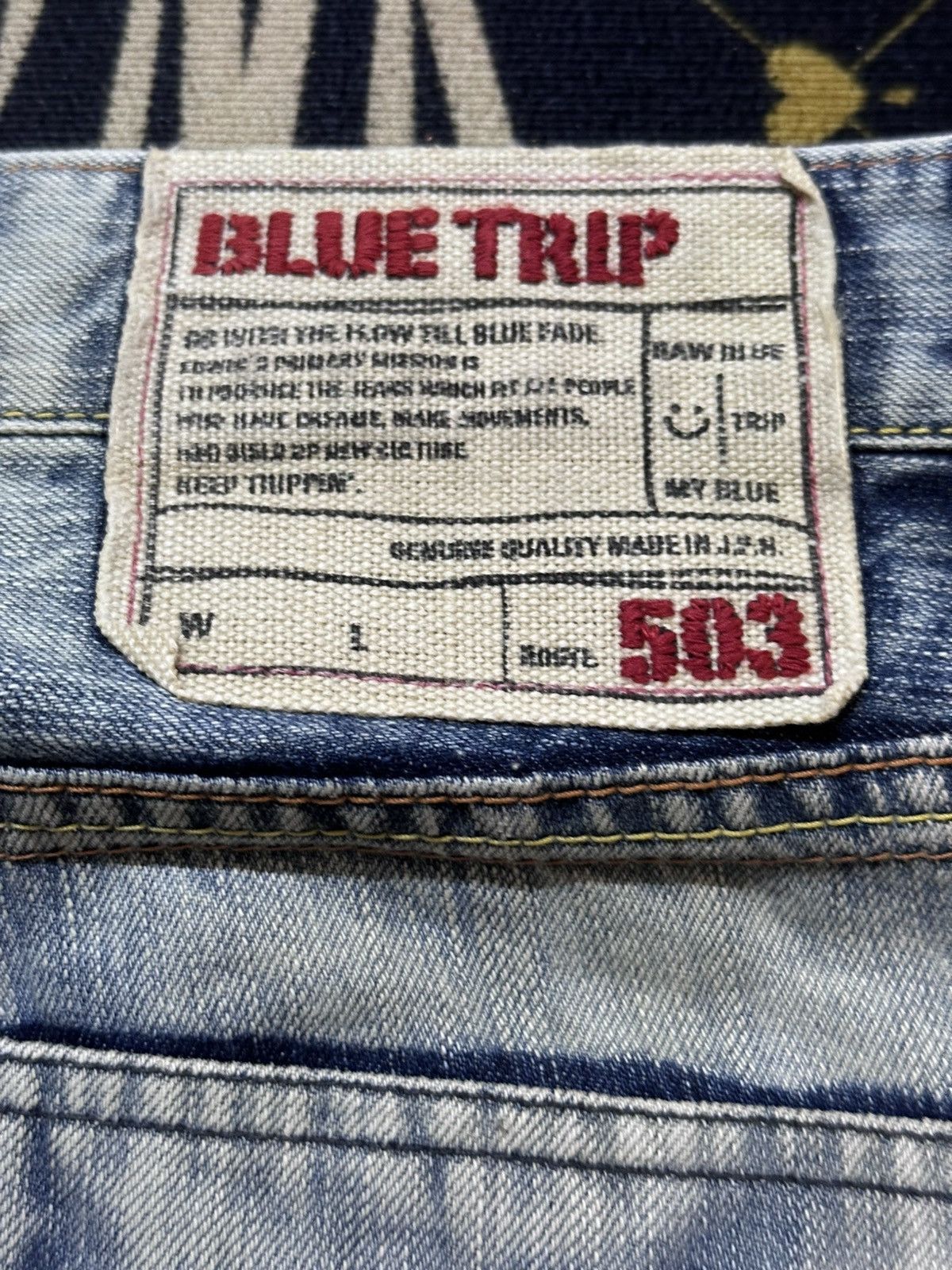 Edwin Vintage Edwin 503 Bluetrip Flare Faded Grunge Denim Size US 31 - 10 Thumbnail