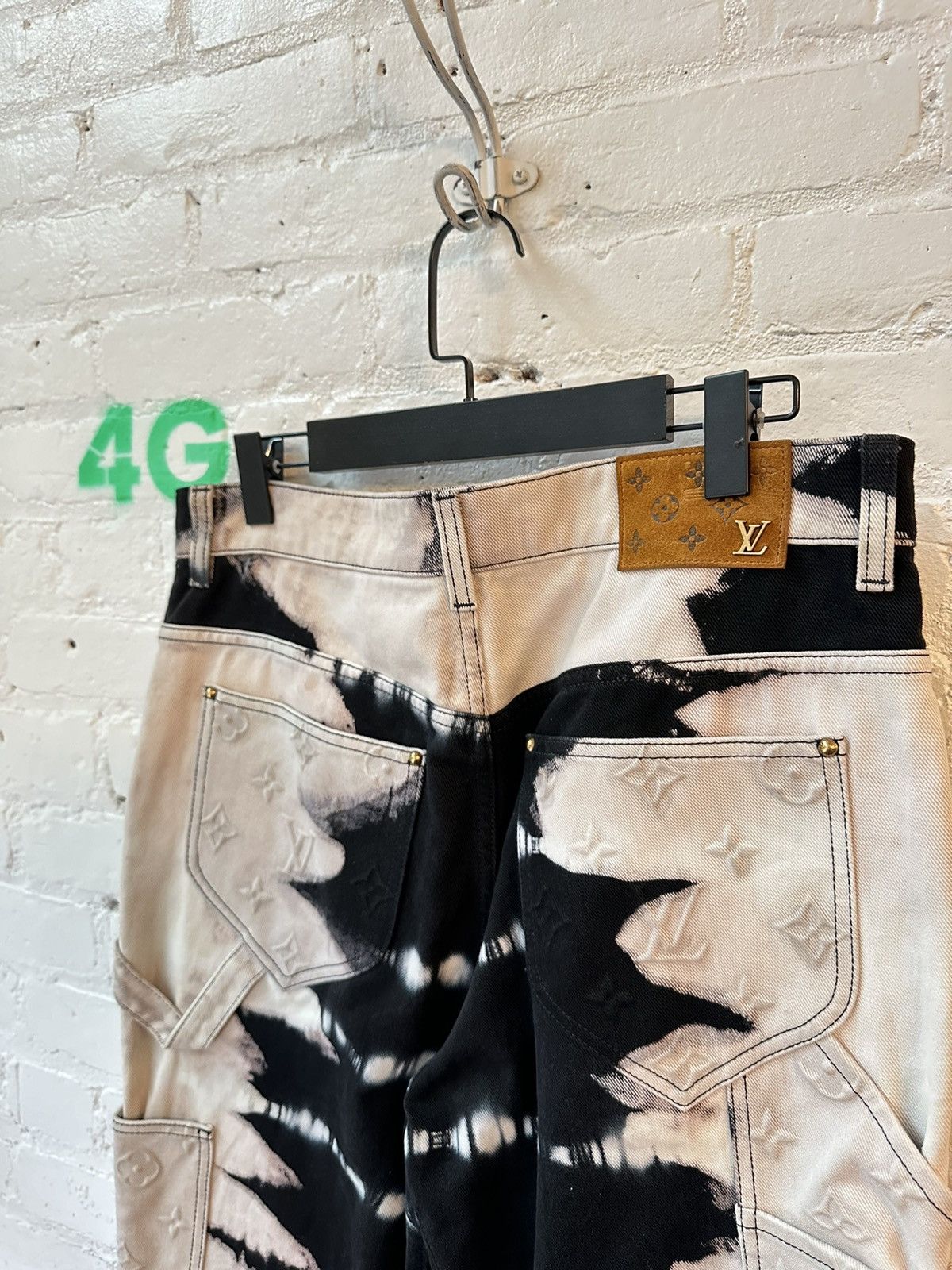 Louis Vuitton Virgil LV Tye Die Flared Monogram Denim Size US 33 - 4 Thumbnail