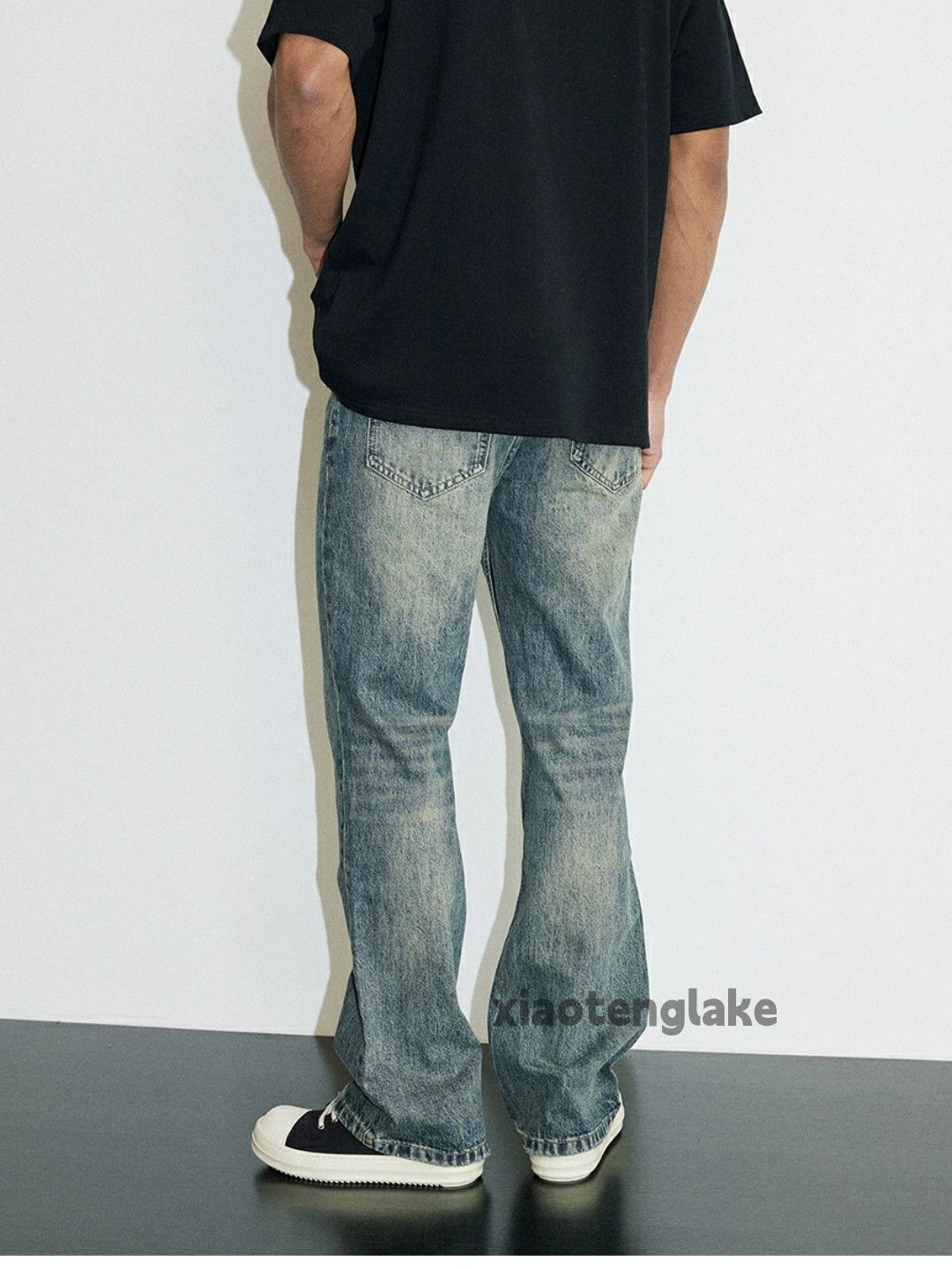 Jean × Vintage washed faded y2k yuppie bootcut flared jeans Size US 28 / EU 44 - 4 Thumbnail