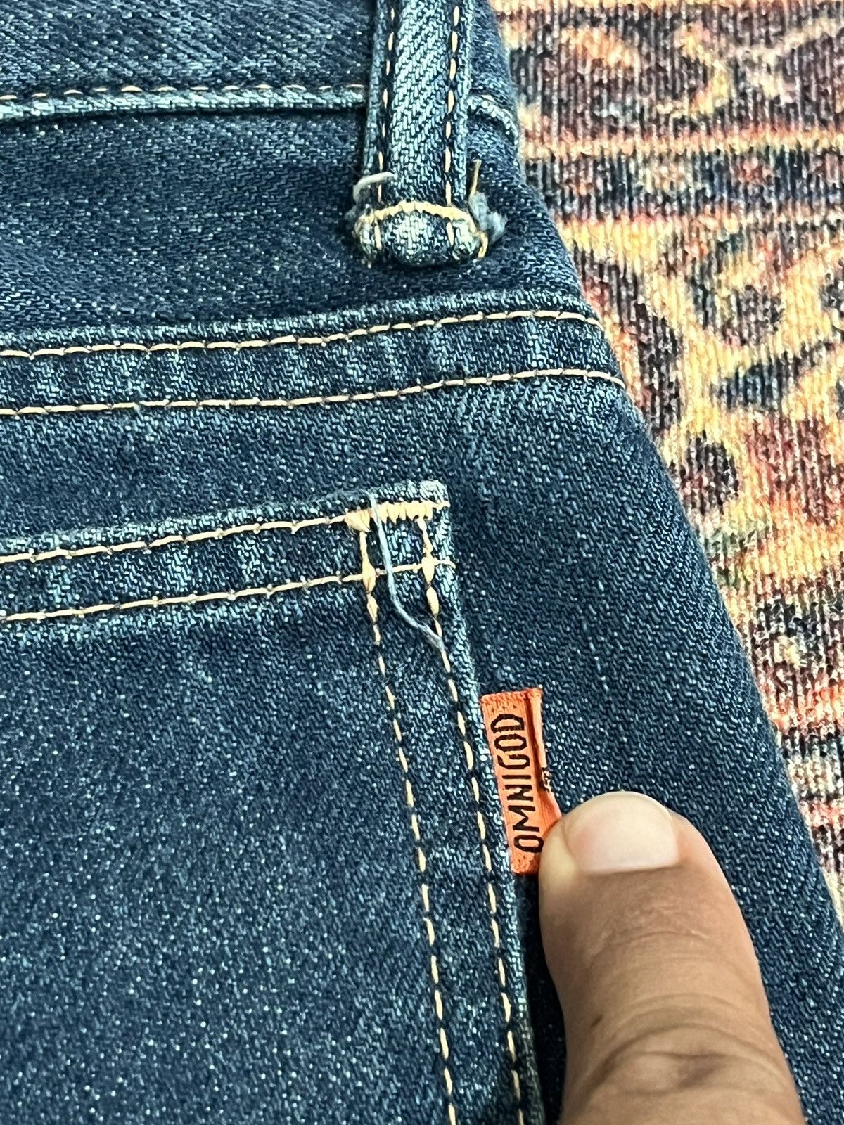 14th Addiction × Japanese Brand × OMNIGOD Vintage Omnigod Made in Japan jeans size 30 x 30 inches Size US 30 / EU 46 - 8 Thumbnail