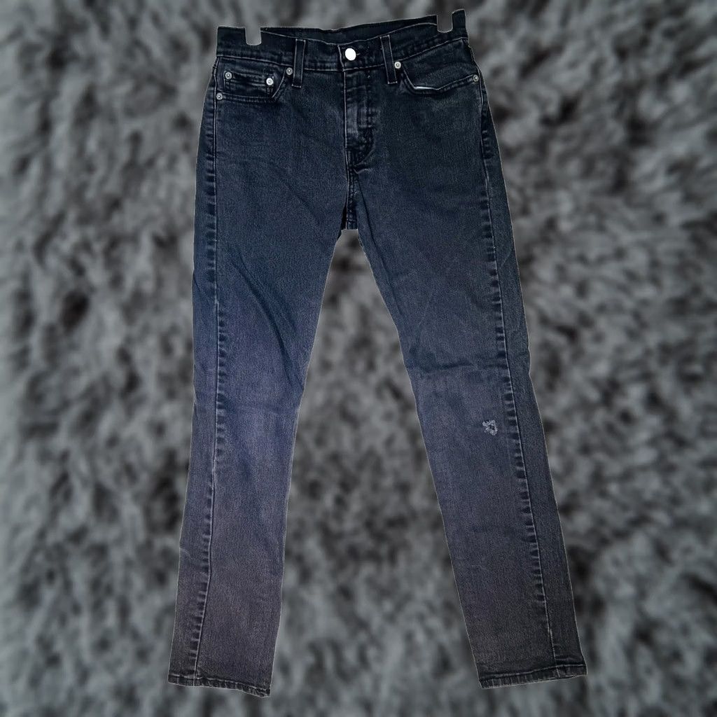 Levi's Levi's 511 Jeans Mens 29x32 Black Charcoal Wash Slim Skinny Zip Fly Denim Distressed Pockets 5-Pocket Size US 29 - 1 Thumbnail