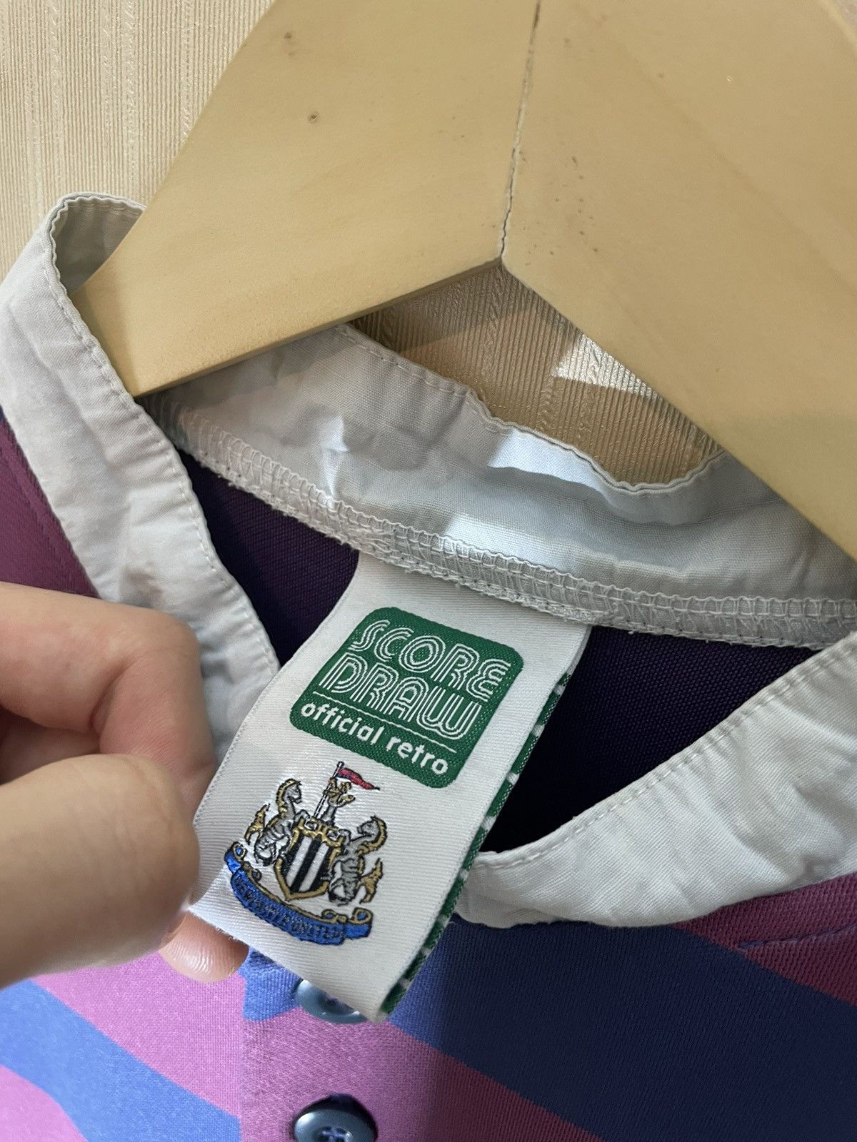 Other Newcastle Score Draw retro jersey Size US M / EU 48-50 / 2 - 7 Thumbnail