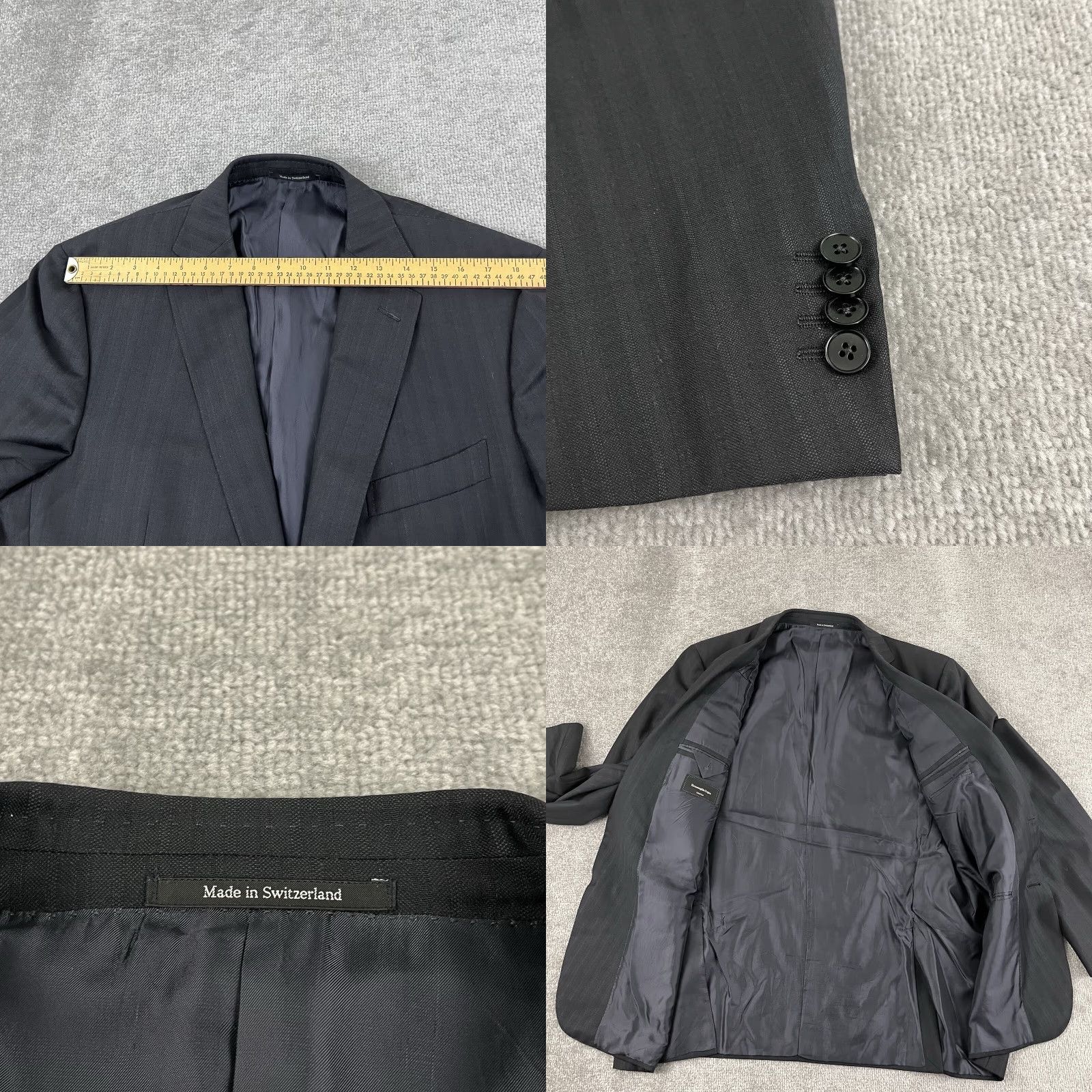 Ermenegildo Zegna Ermenegildo Zegna Blazer Mens 48R US 58R Sports Coat Trofeo Wool Gray Size 48R - 8 Thumbnail