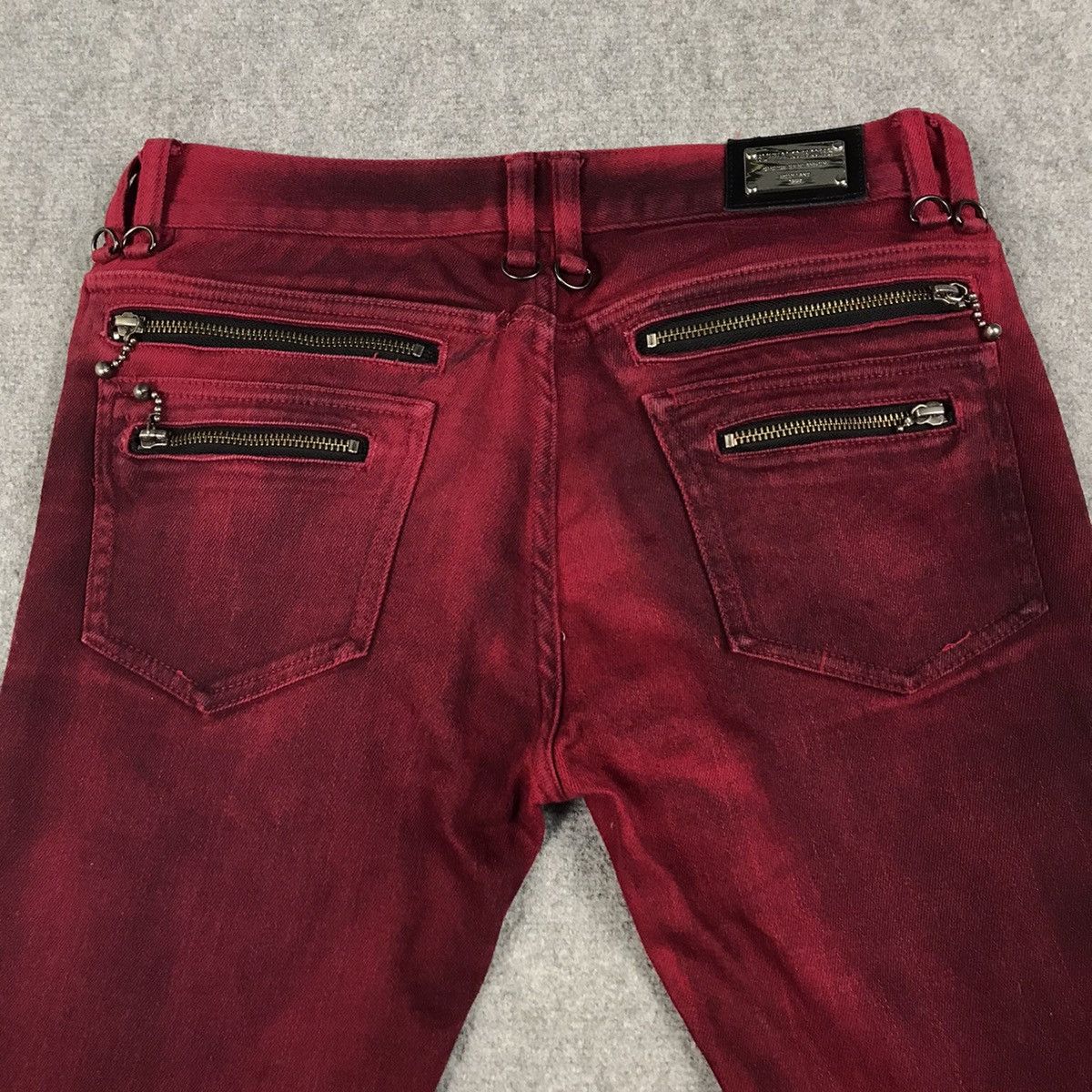 BUFFALO BOBS FLARE JAPANESE PUNK BUFFALO BOBS RED BOOT CUT PANTS Size US 30 / EU 46 - 10 Thumbnail