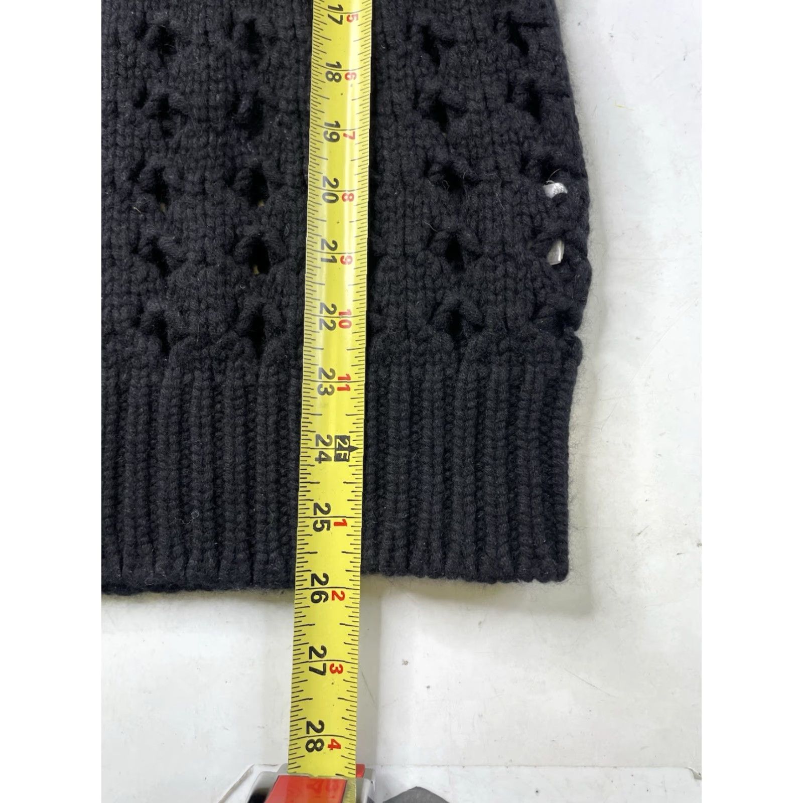 Vintage leetha 100% Cashmere Black Chunky-Knit Crew Neck Sweater Women's Small Size S / US 4 / IT 40 - 5 Thumbnail
