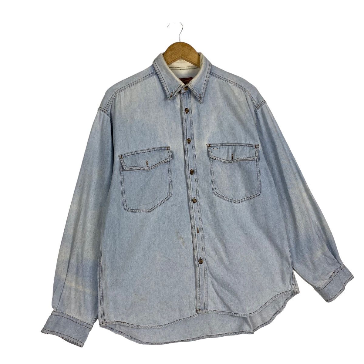 Japanese Brand Durghscott Denim Shirt Size US M / EU 48-50 / 2 - 3 Thumbnail