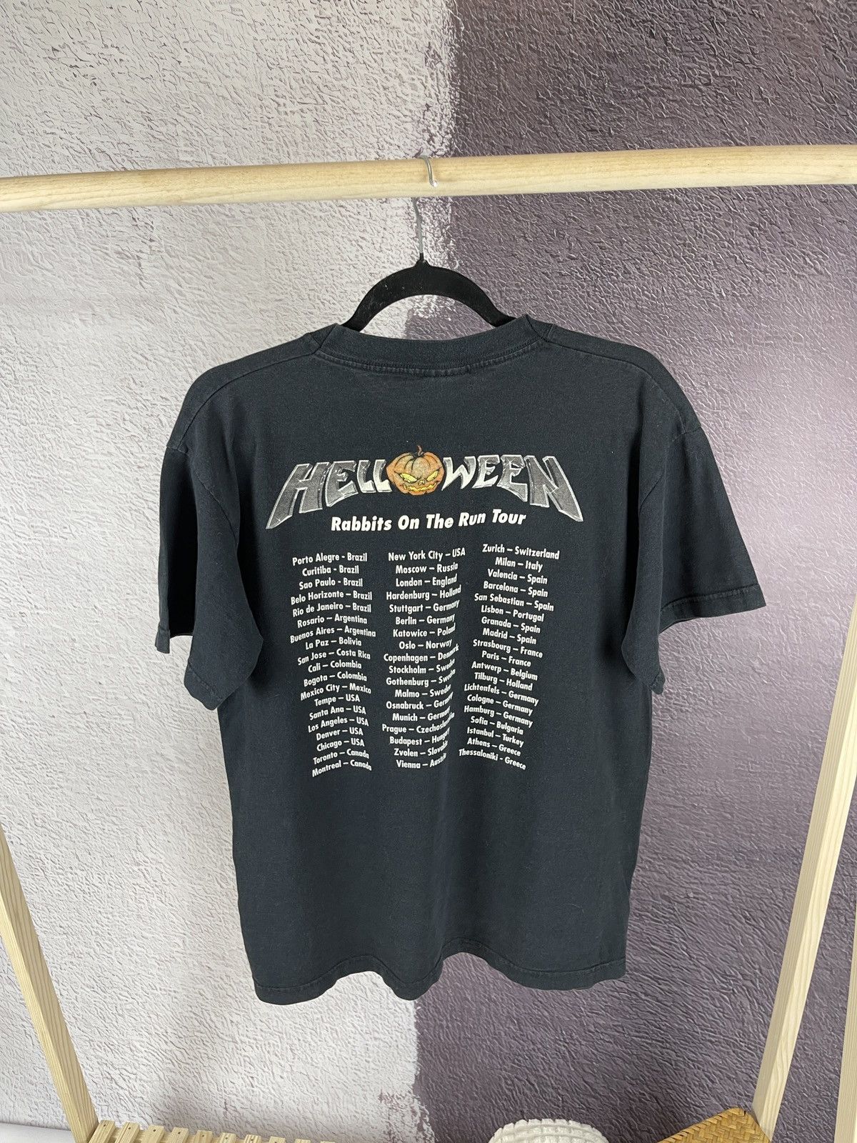 Band Tees HELLOWEEN y2k 00's T-shirt / Rabbits on the Run Tour Size US M / EU 48-50 / 2 - 2 Thumbnail