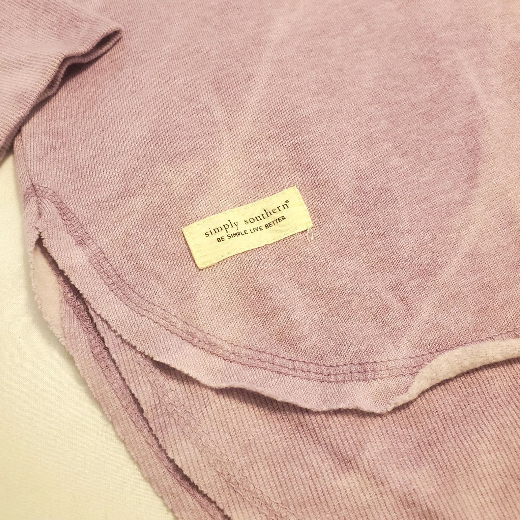 Logo 7 Simply Southern Classic Logo Sweatshirt Medium White Purple Crew Long Sleeve Size M / US 6-8 / IT 42-44 - 5 Thumbnail