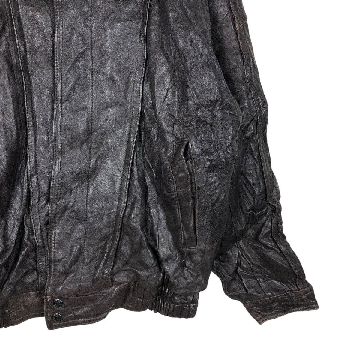 Japanese Brand 🔥VTG GENUINE LEATHER JACKET BIKER BONNEZ VOW ISSEY MIYAKE Size US L / EU 52-54 / 3 - 7 Thumbnail