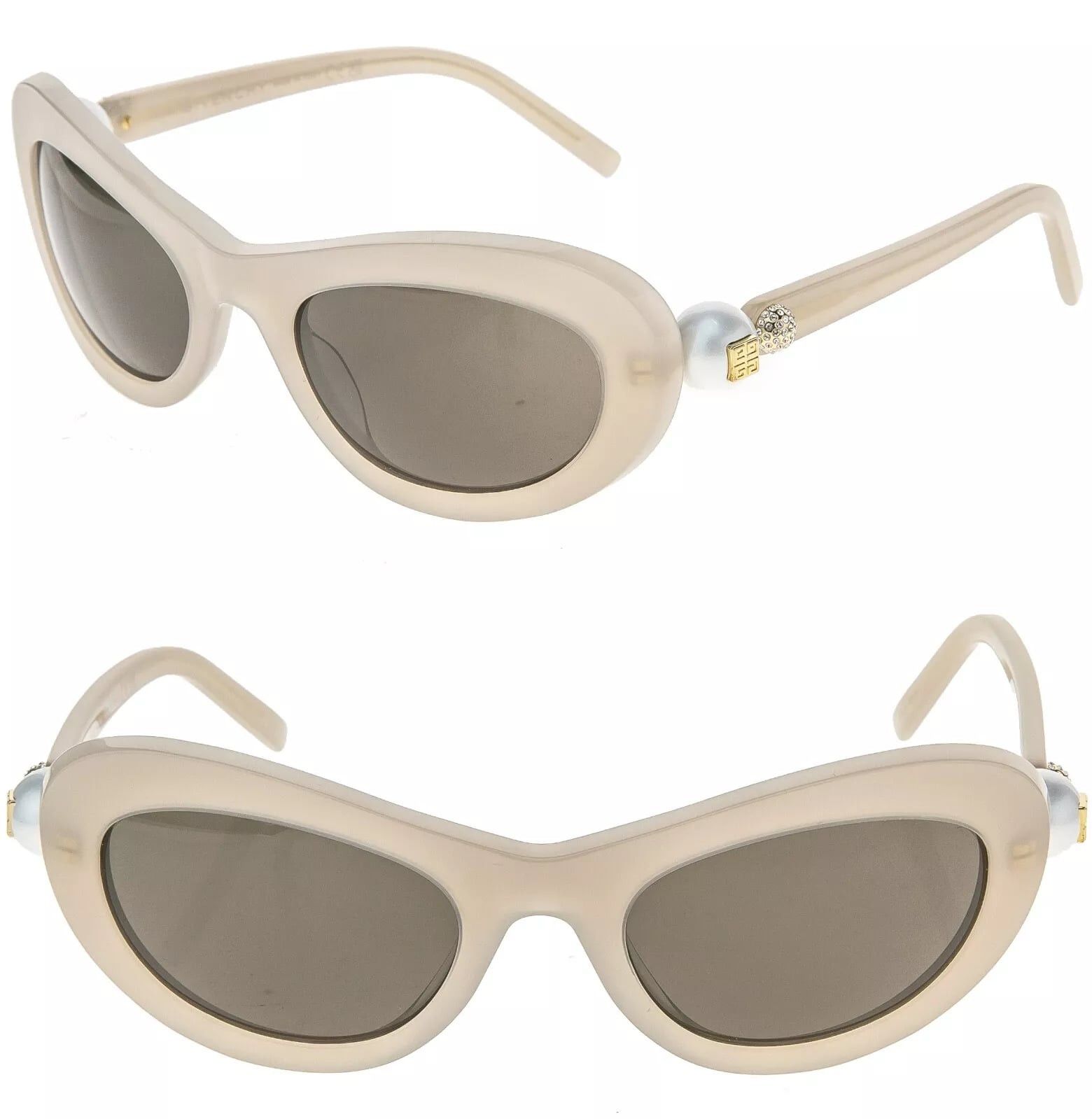 Givenchy GIVENCHY 4G PEARL 40070 Beige Brown GV40070U Wrap Sunglasses Size ONE SIZE - 1 Thumbnail