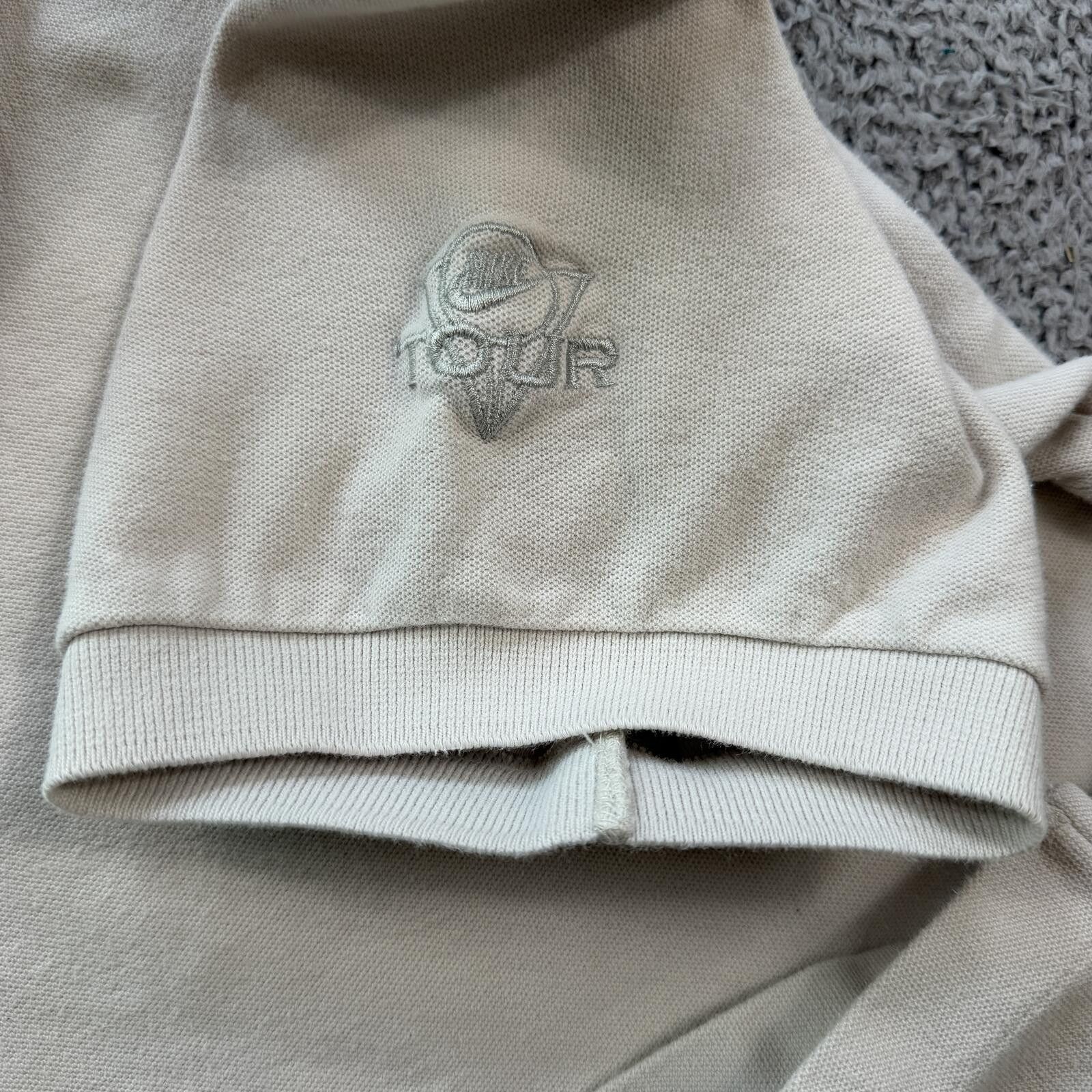 Nike Vintage Y2K Nike Tour Polo Shirt Beige Golf Mens XL Size US XL / EU 56 / 4 - 5 Thumbnail