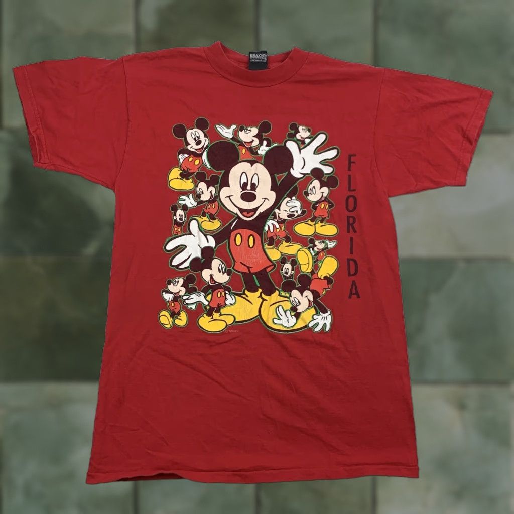 Mickey Unlimited VINTAGE Mickey Mouse Shirt Adult M Red Disney World Florida 90s Mens Size US M / EU 48-50 / 2 - 1 Thumbnail
