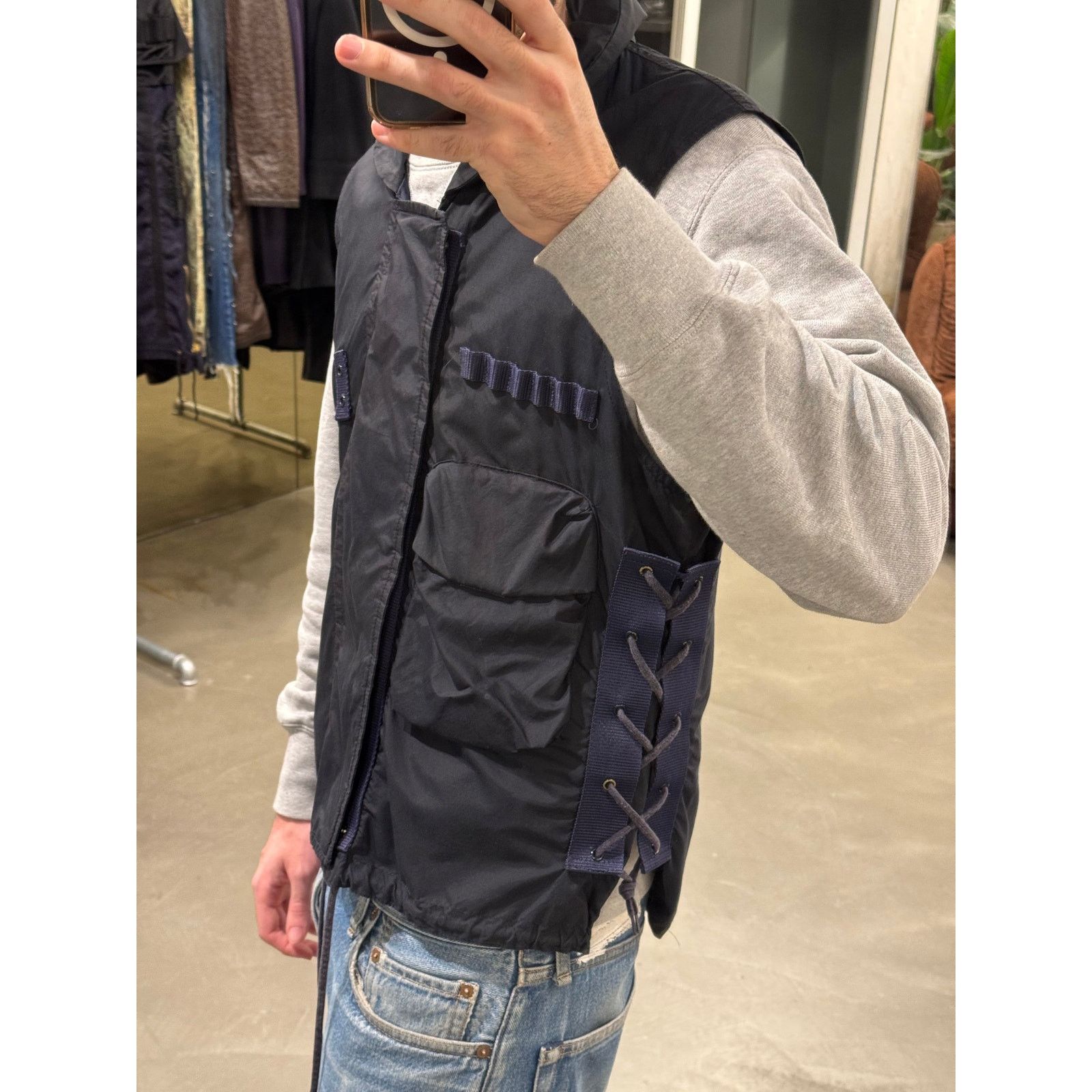 Helmut Lang 1999 Helmut Lang Astro biker m65 flak bondage vest Size US M / EU 48-50 / 2 - 9 Thumbnail