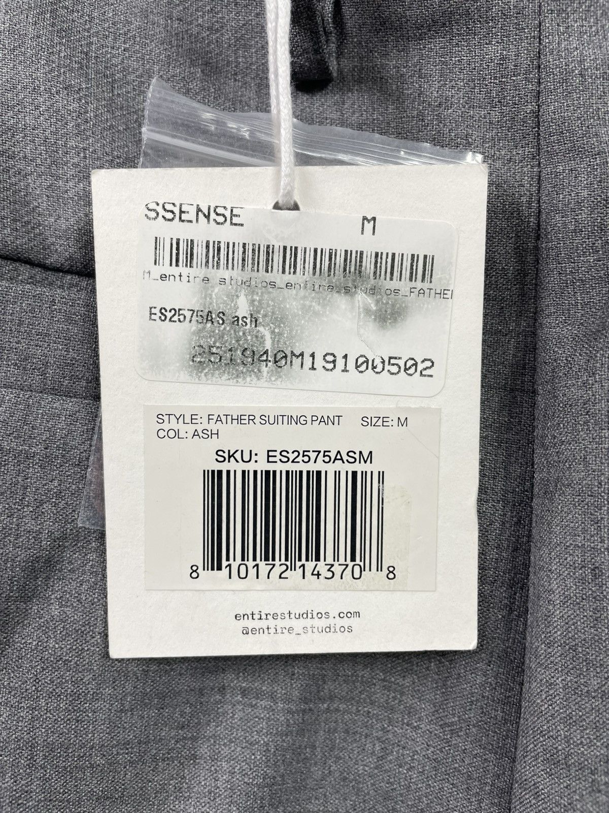 Entire Studios Entire Studios Gray Father Suiting Trousers Pants Medium Size US 32 / EU 48 - 5 Thumbnail