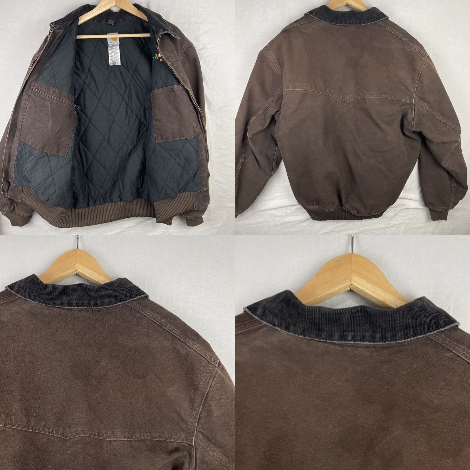 Carhartt Vintage Carhartt Jacket Mens XL Brown Santa Fe Lined Quilted Corduroy Collar J14 DKB Jacket Size US XL / EU 56 / 4 - 9 Thumbnail