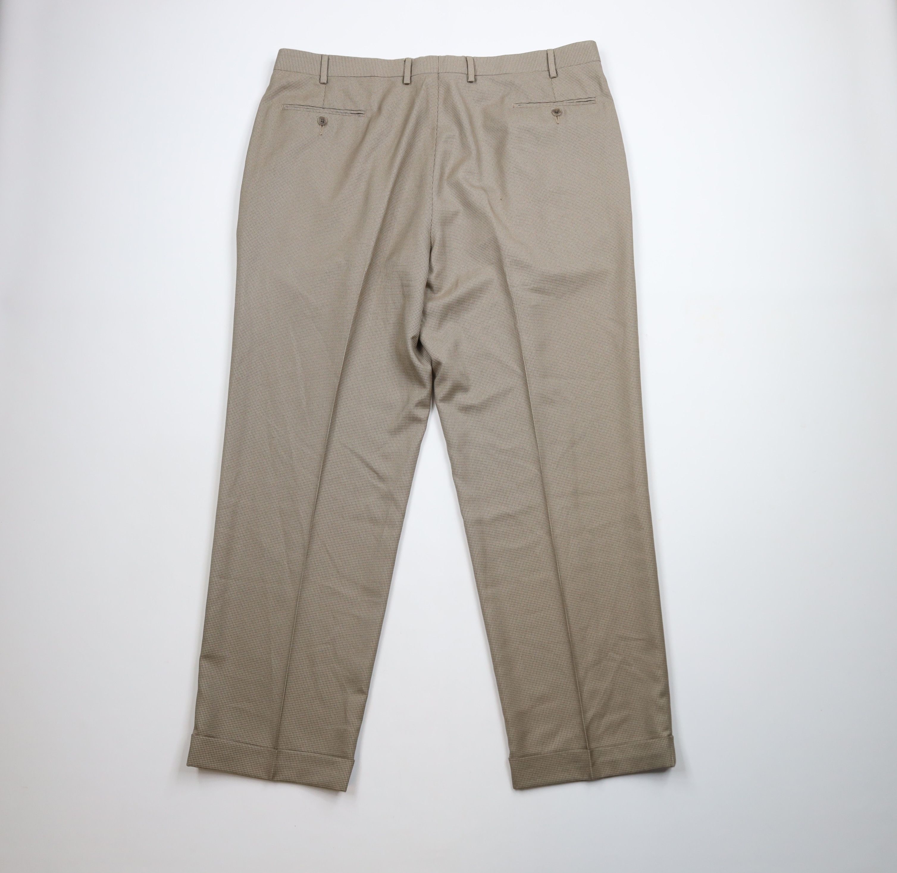 Ralph Lauren × Vintage Vintage 90s Ralph Lauren Houndstooth Wide Leg Chino Pants Size US 42 / EU 58 - 10 Thumbnail