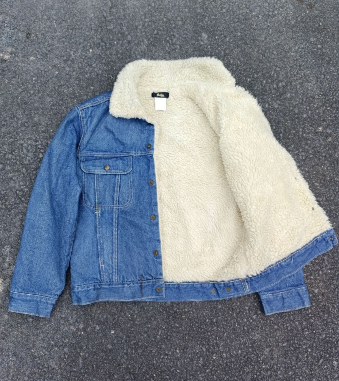 Vintage BLUEWAY SHERPA DENIM JACKET Size US M / EU 48-50 / 2 - 2 Thumbnail