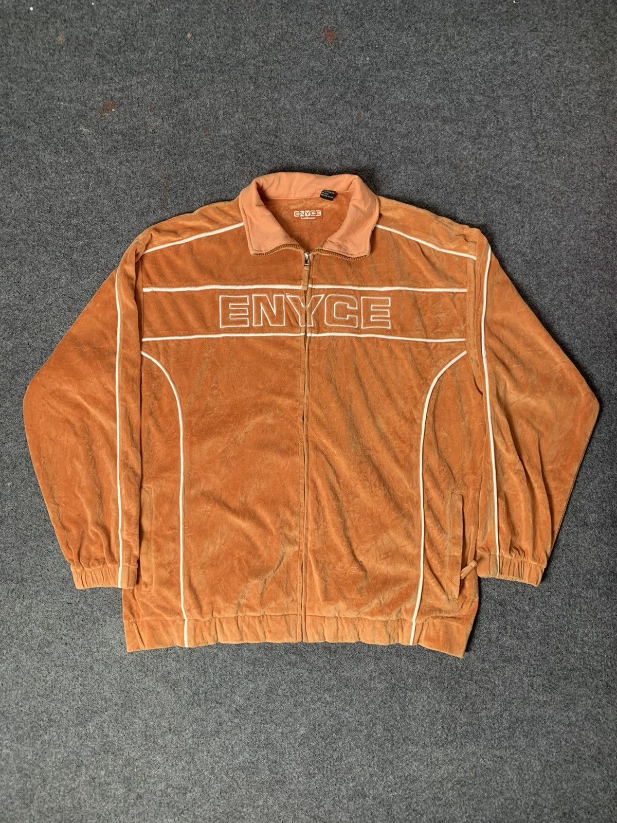 Enyce × Vintage 00’S HIPHOP TRACKTOP / TRACKSUIT JACKET VELOUR ENYCE Size US XL / EU 56 / 4 - 1 Thumbnail